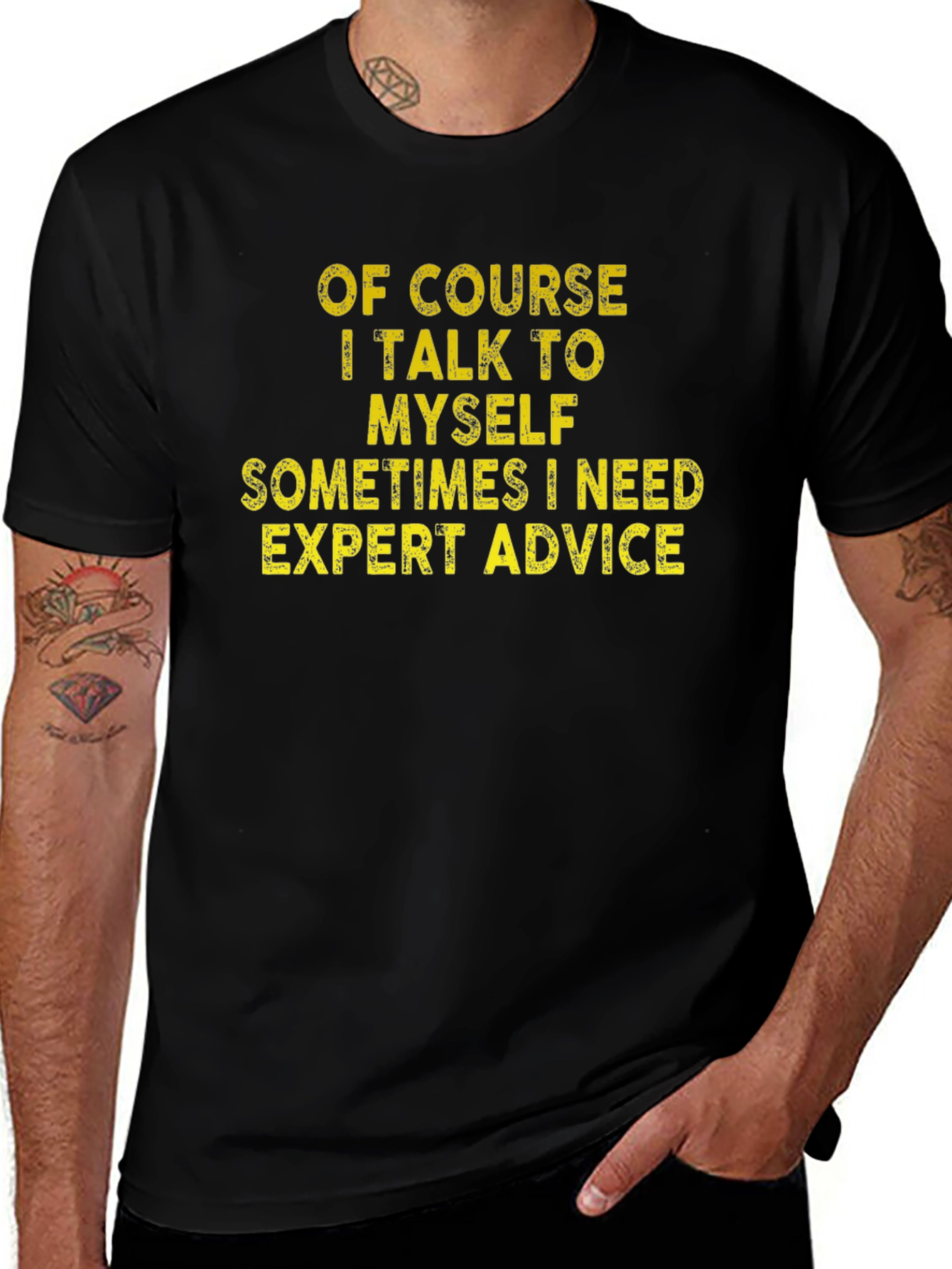 Variant 6 of Expert Advice Funny Graphic T-Shirt