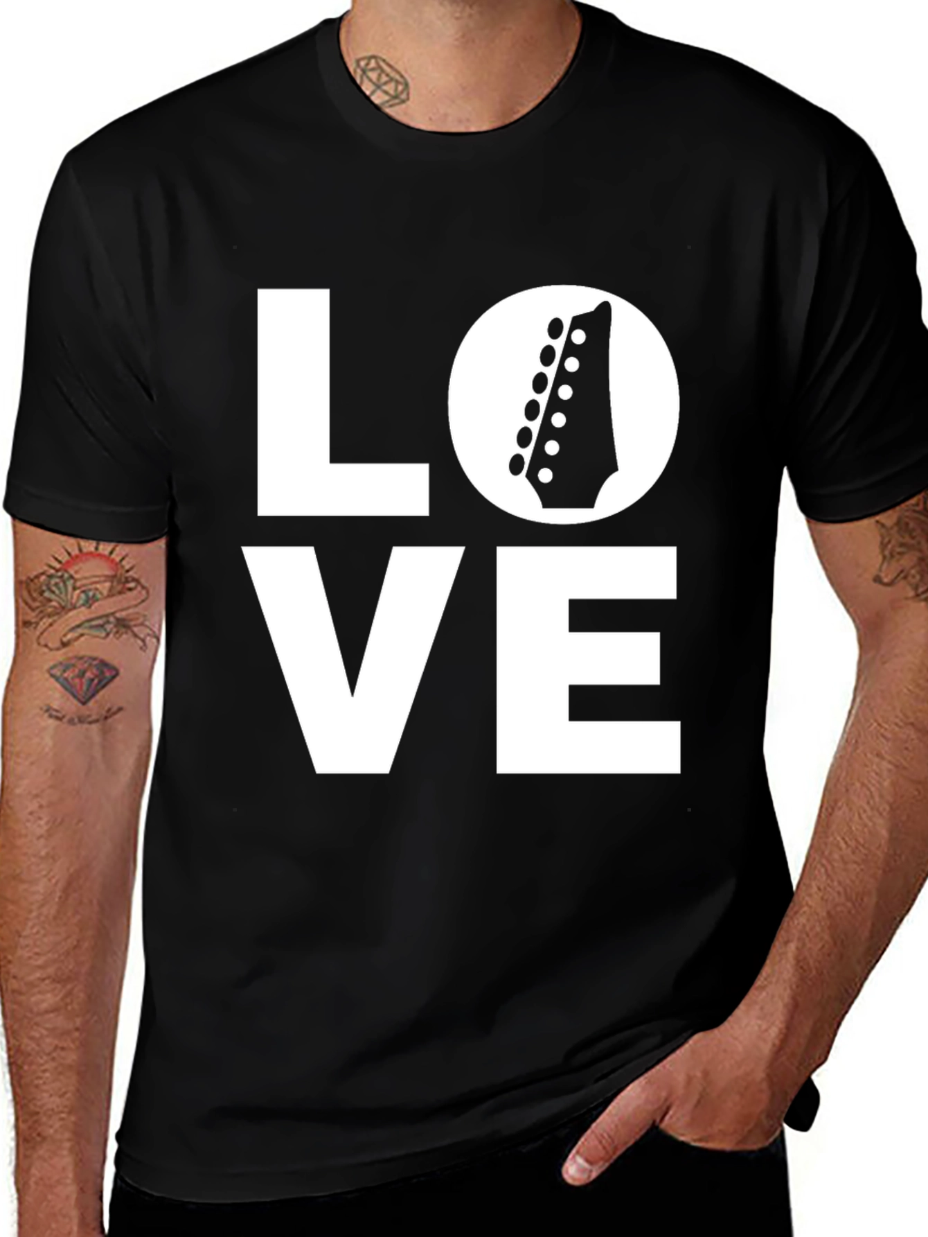 Variant 18 of Love Guitar T-Shirt - Musician Apparel