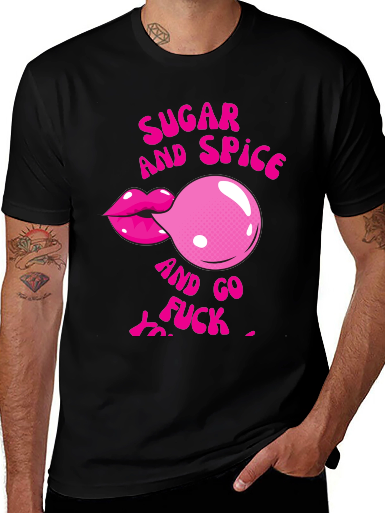 Variant 3 of Sugar & Spice T-Shirt - Edgy Graphic Tee
