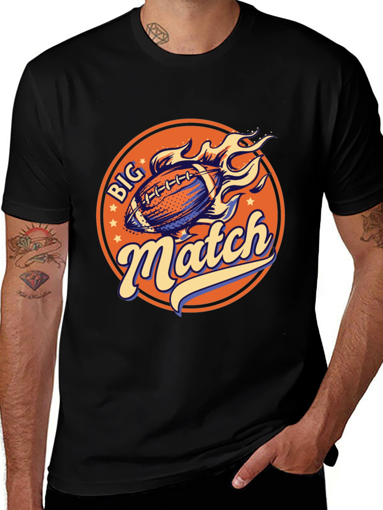 Big Match Football Graphic Tee
