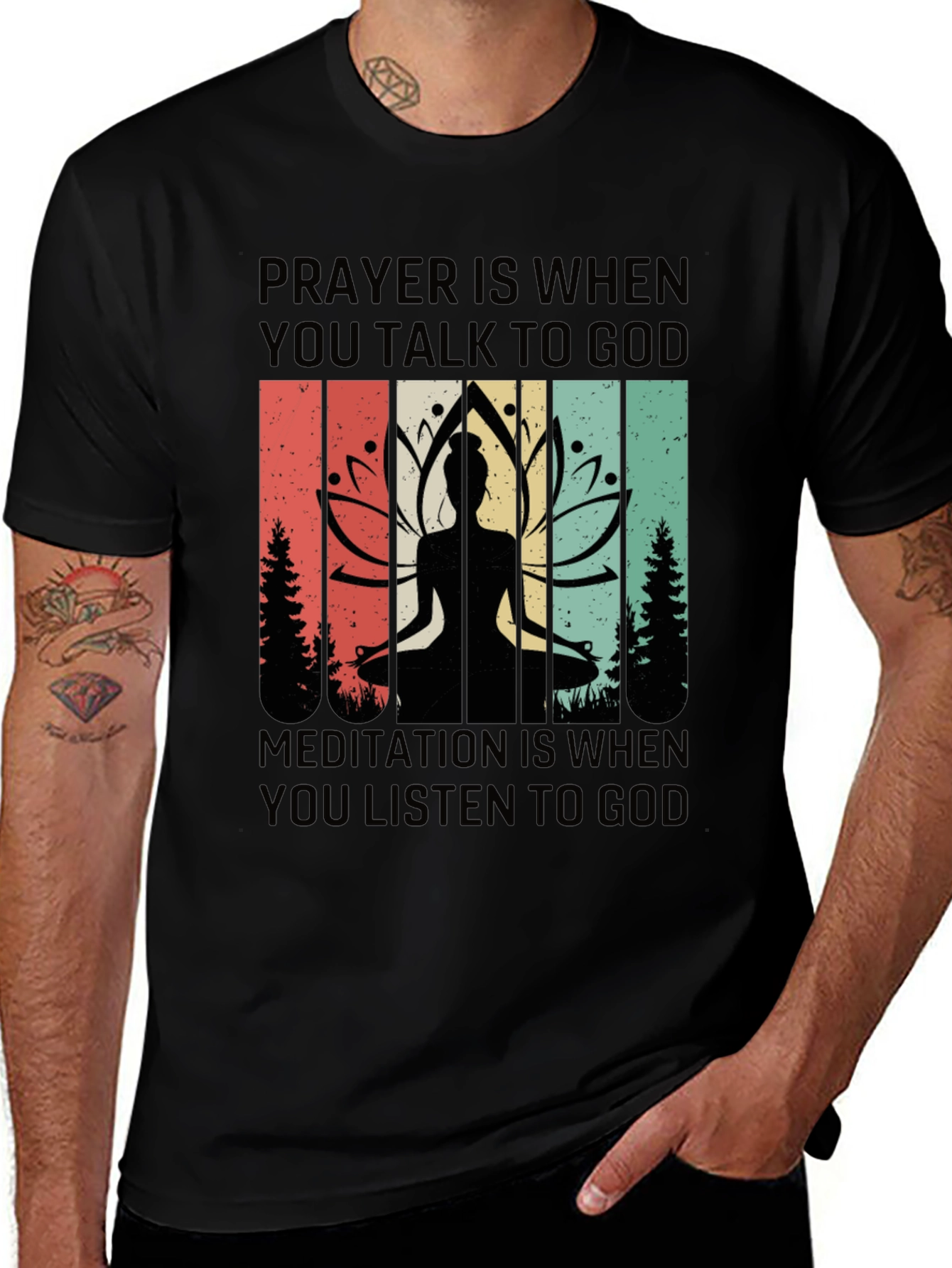 Variant 22 of Prayer & Meditation Graphic Tee