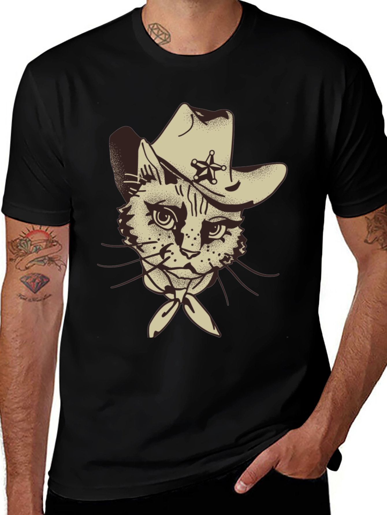 Variant 9 of Cool Cat Cowboy T-Shirt