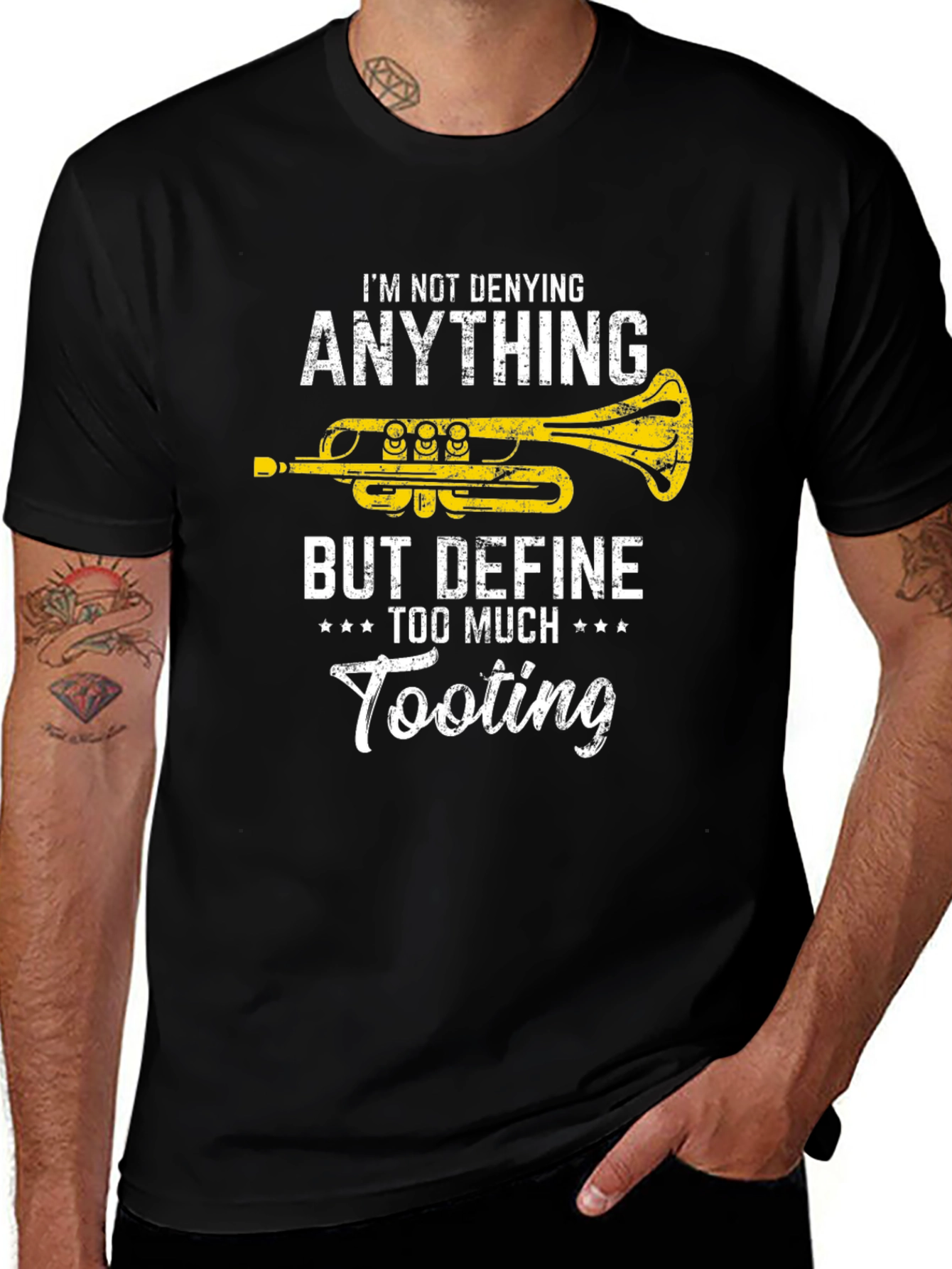 Variant 14 of Funny Trumpet T-Shirt - Define Tooting