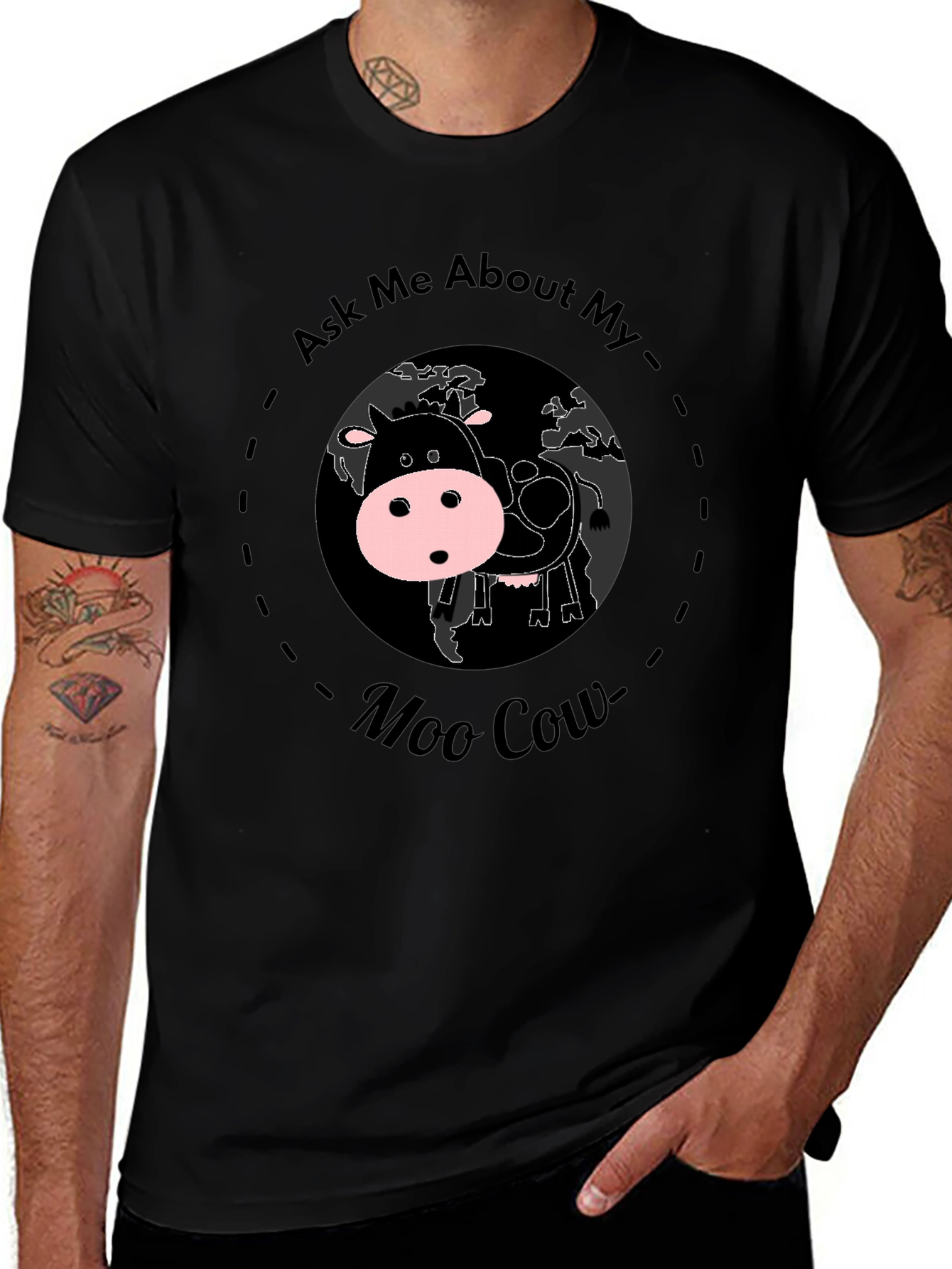 Variant 8 of Ask Me About My Moo Cow T-Shirt