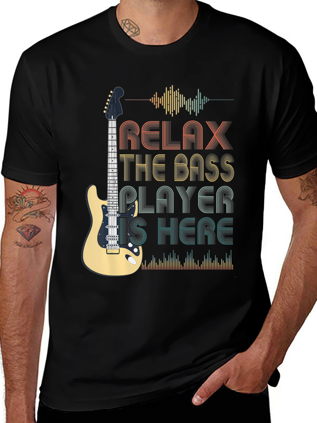Variant 8 of Relax, The Bass Player Is Here T-Shirt