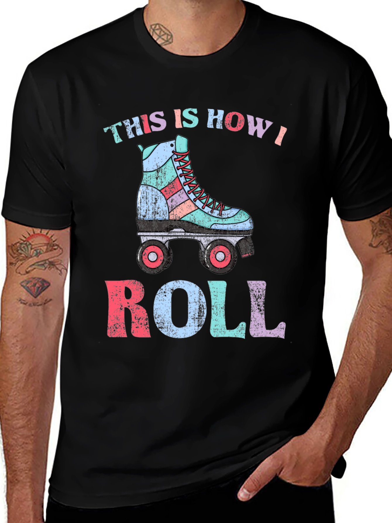 Variant 17 of This Is How I Roll Roller Skate T-Shirt