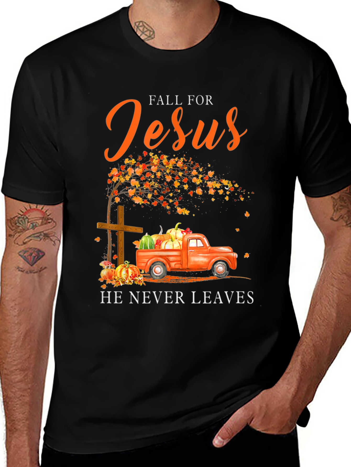 Fall for Jesus T-Shirt, Autumn Truck Design