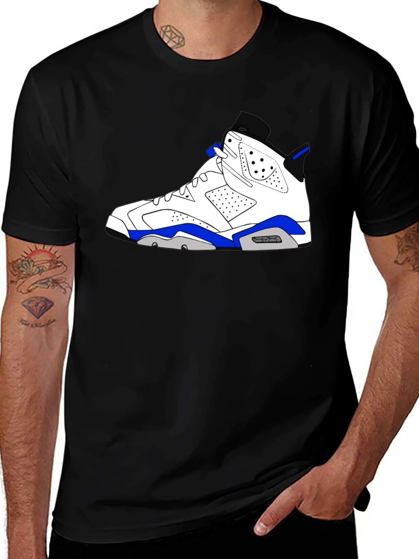 Black Sneaker Graphic T-Shirt - Black main image