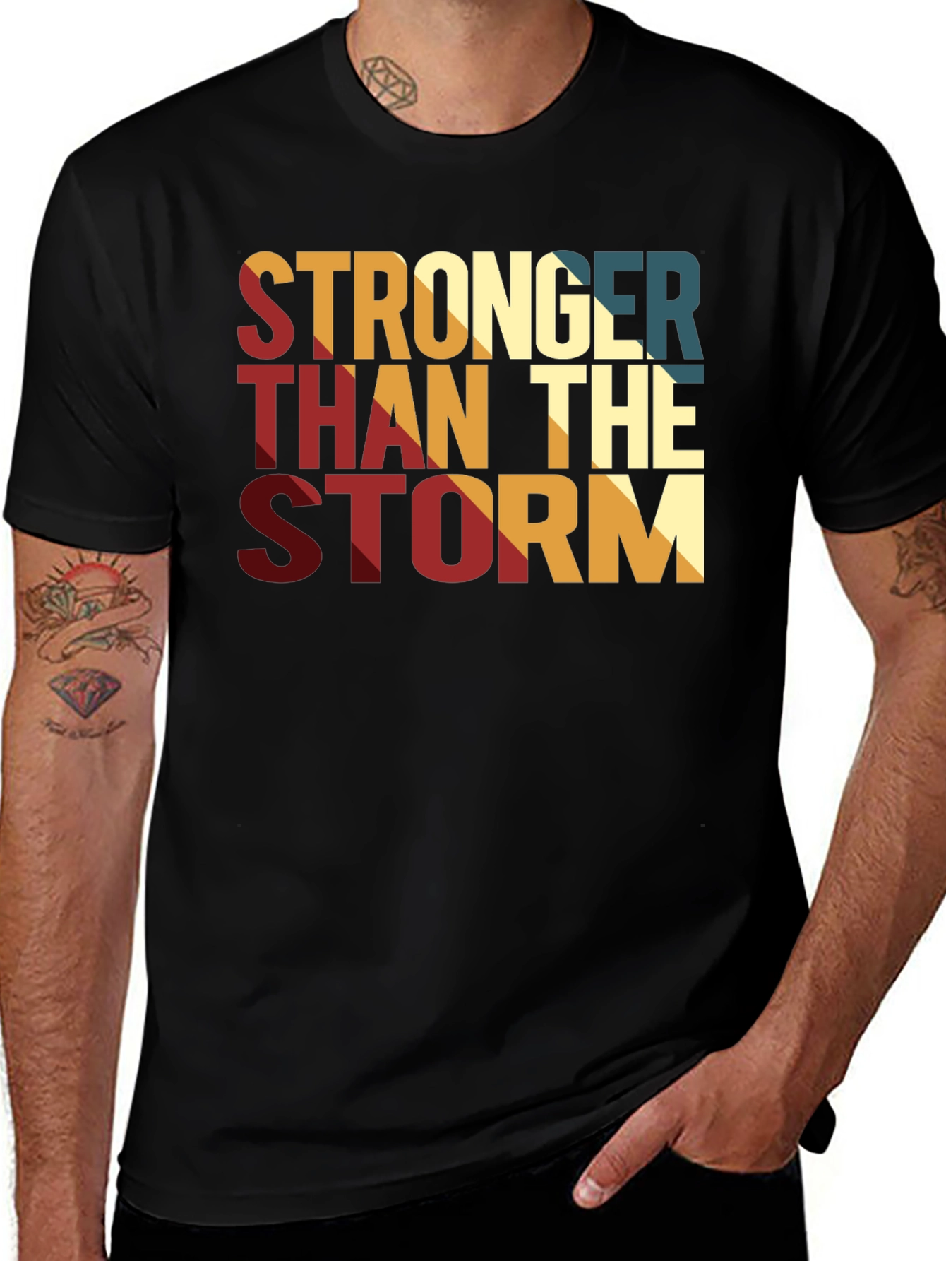 Variant 21 of Stronger Than The Storm Graphic Print Tee