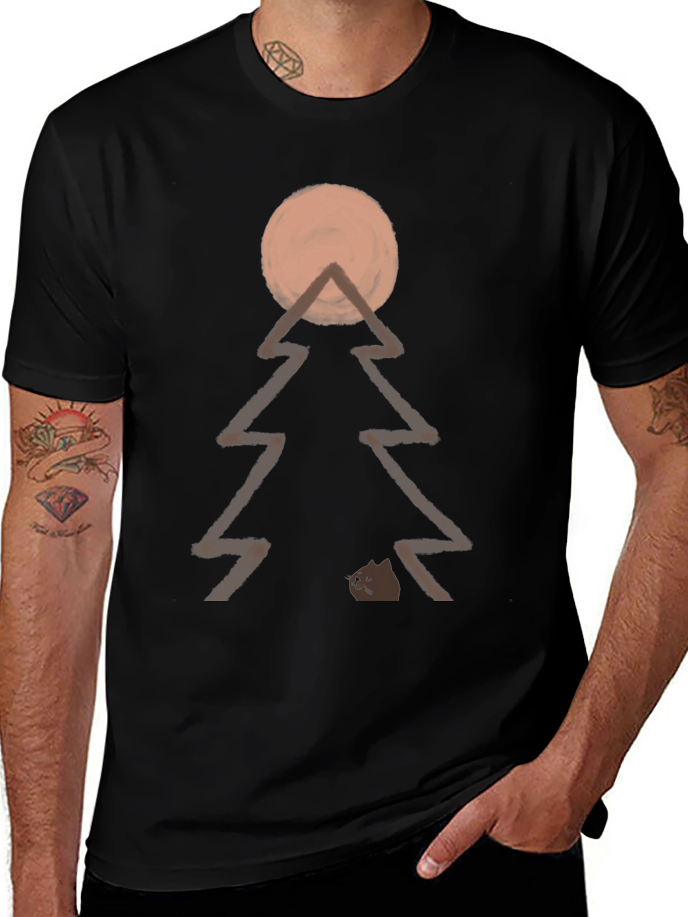 Variant 20 of Nature Graphic Tee - Camping T-Shirt