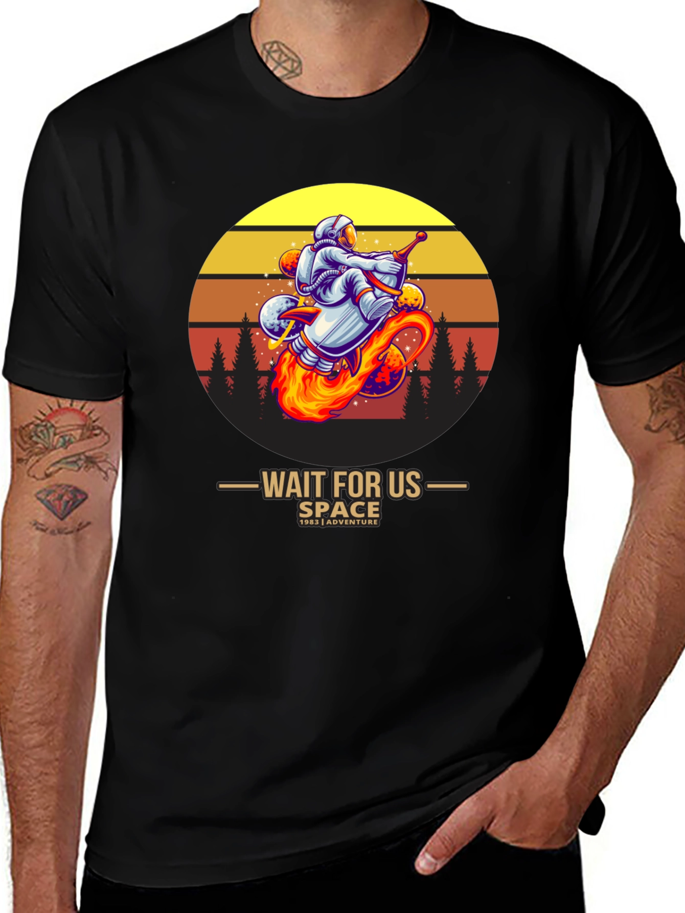 Variant 22 of Retro Astronaut Adventure T-Shirt