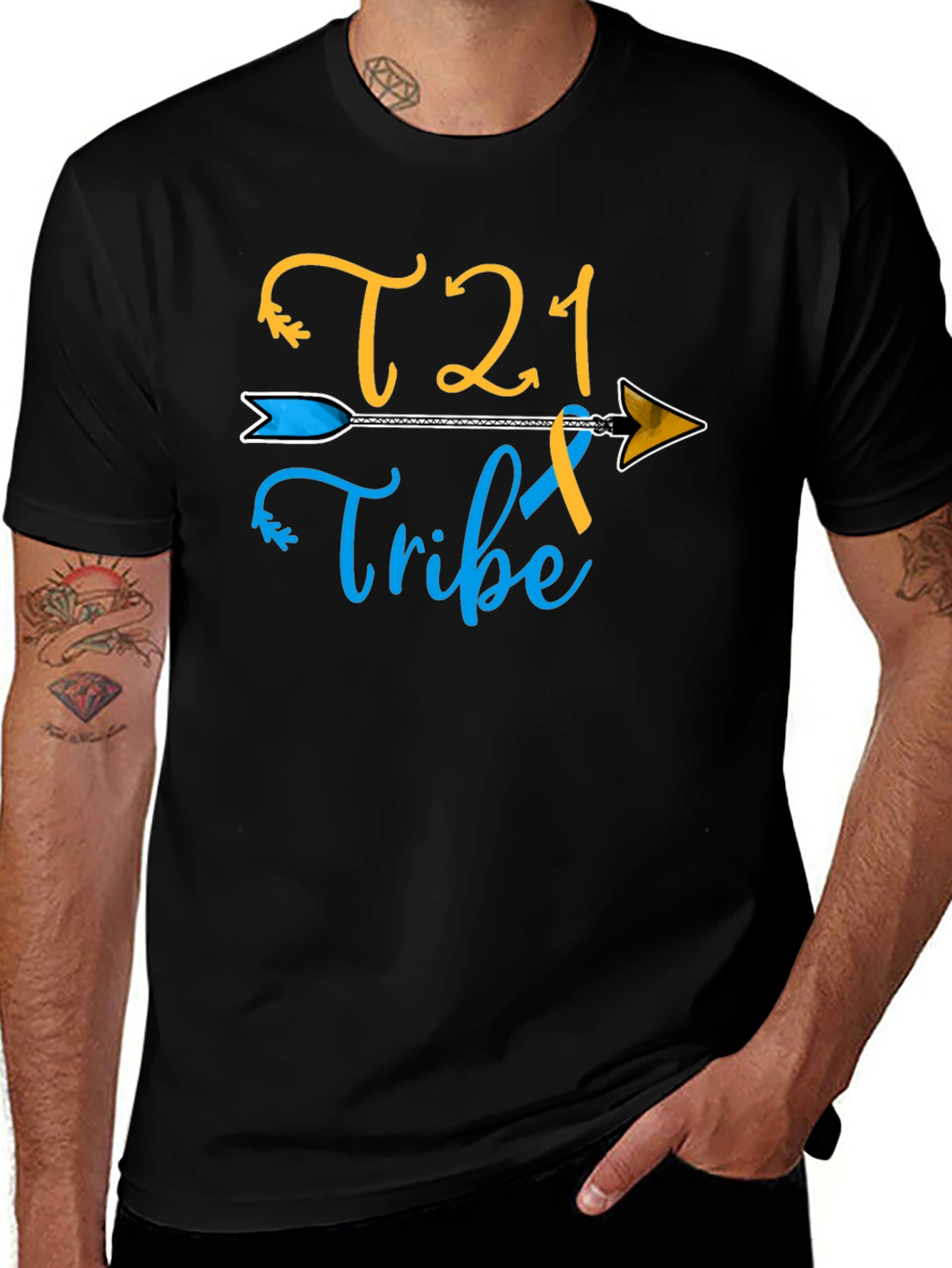 T21 Tribe Arrow T-Shirt Down Syndrome Awareness