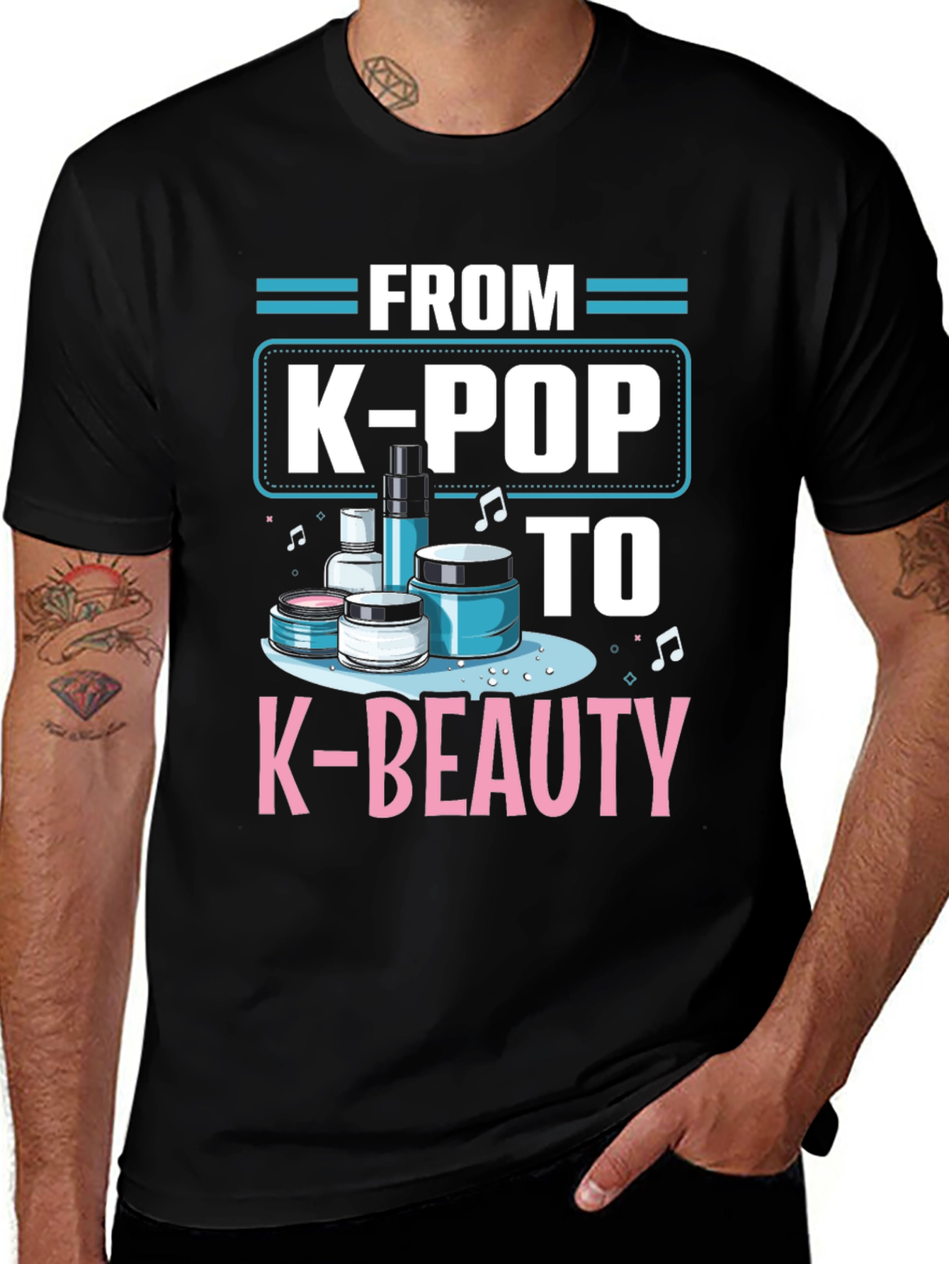 Variant 18 of K-Pop to K-Beauty T-Shirt - Trendy Korean Style Apparel