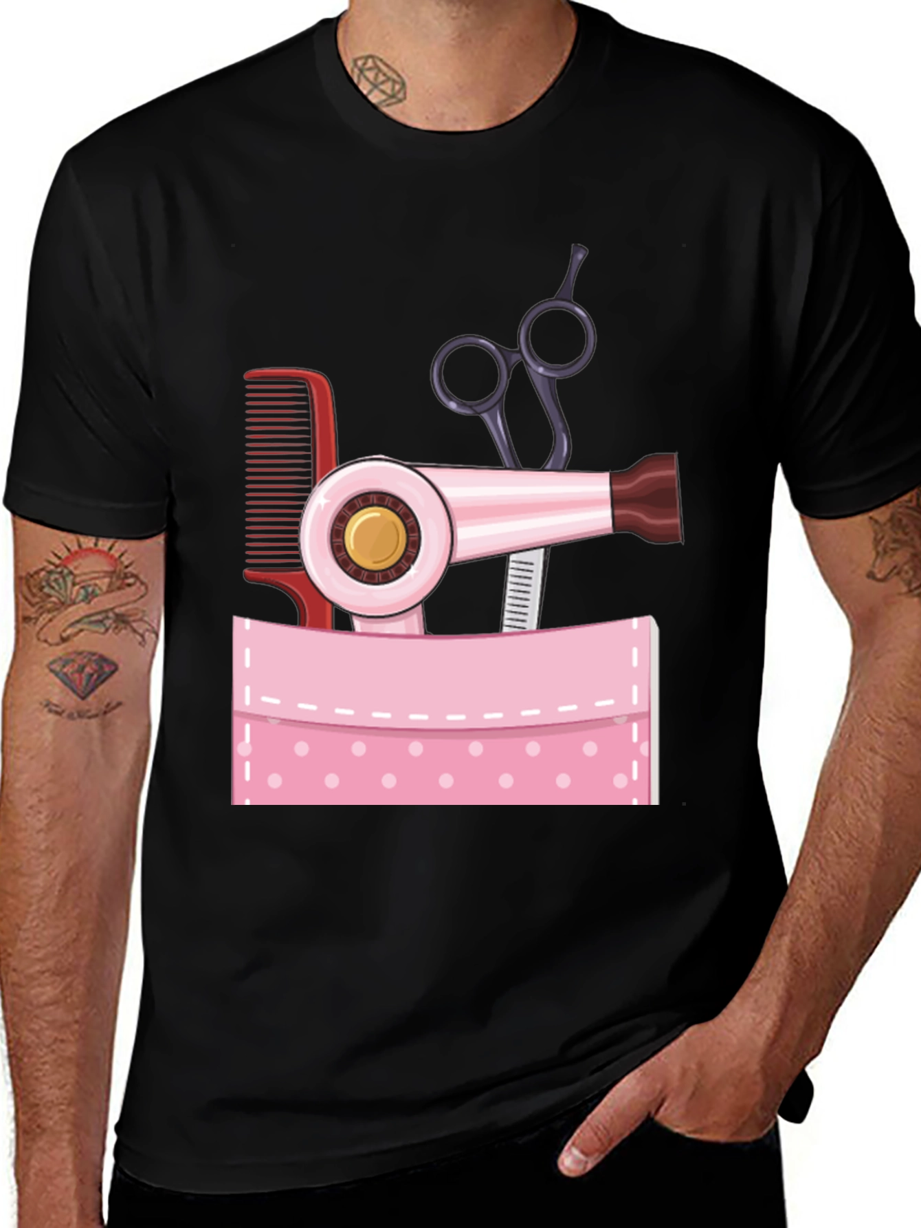 Stylist Pocket T-Shirt - Hairdresser Tee