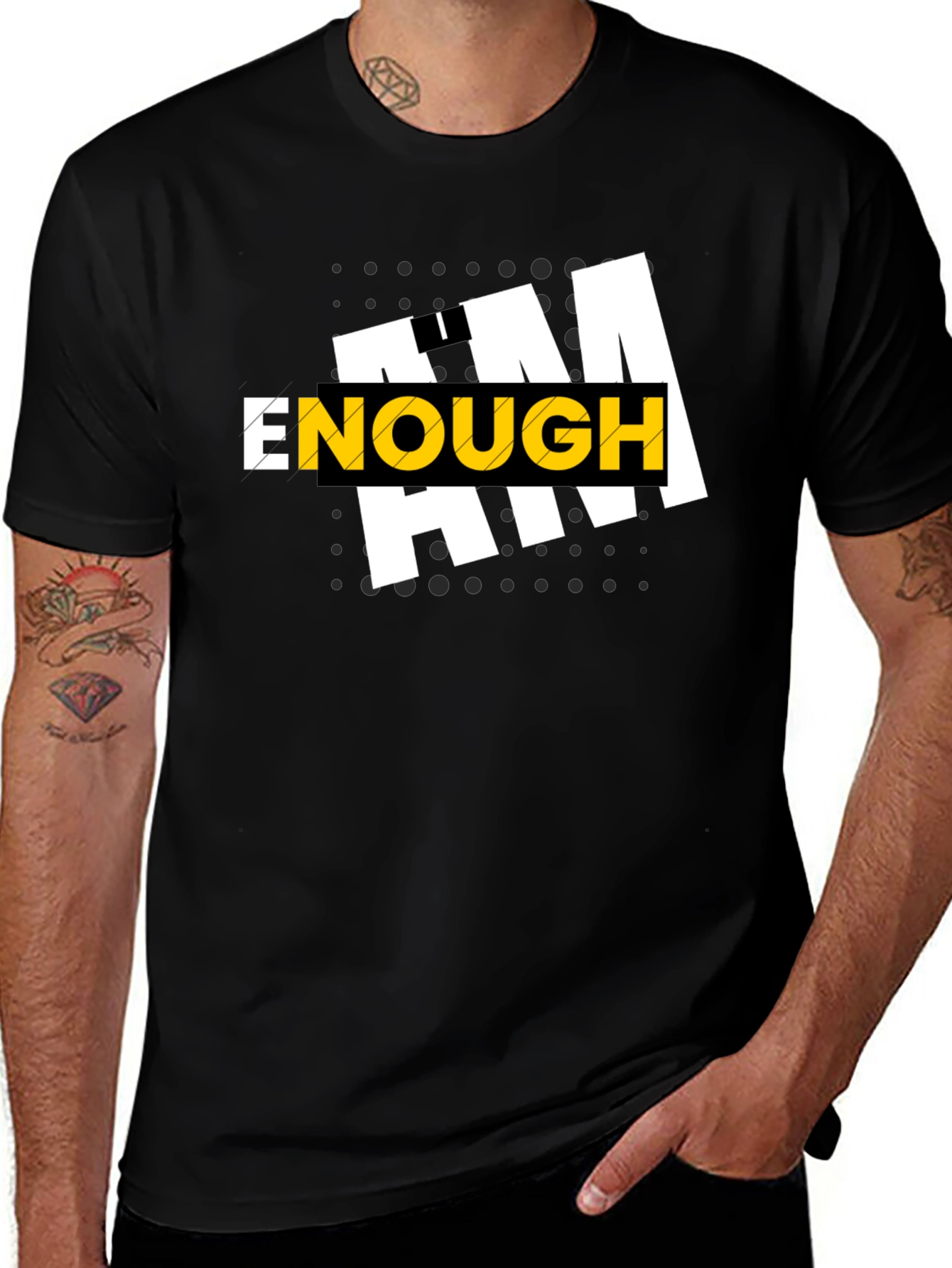 I AM ENOUGH Graphic Tee - Black