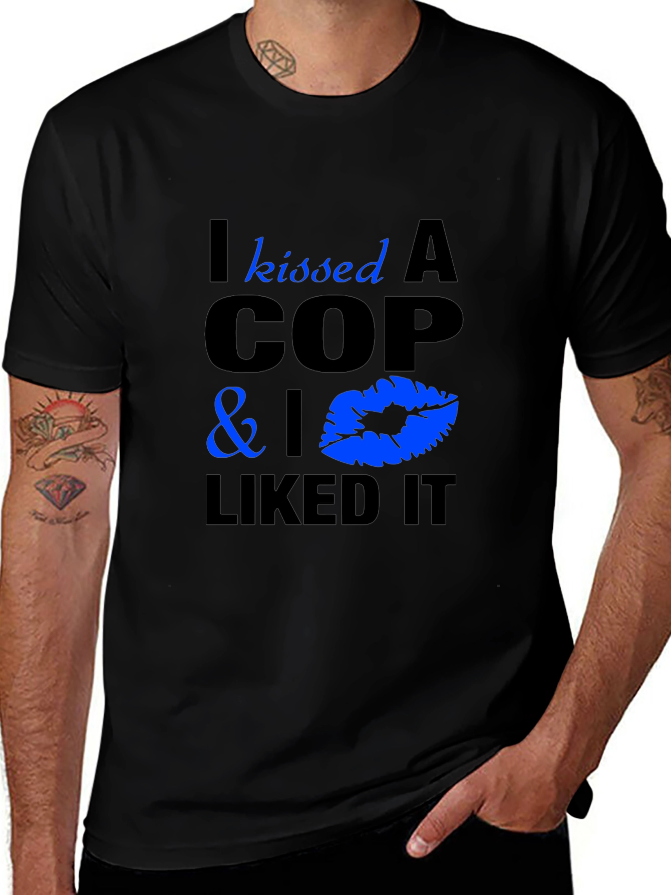 Variant 20 of I Kissed A Cop T-Shirt