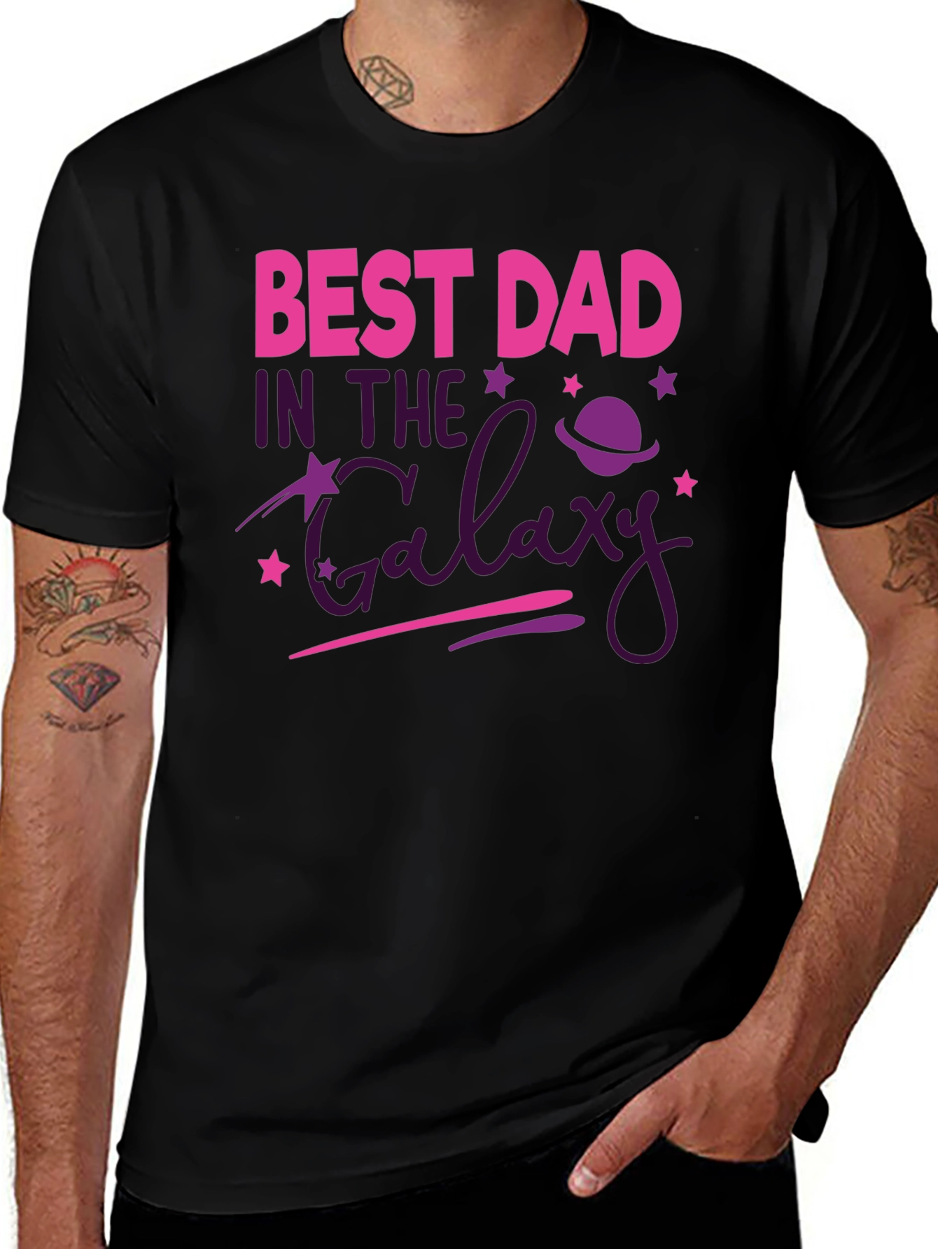 Variant 13 of Best Dad In The Galaxy Graphic Tee