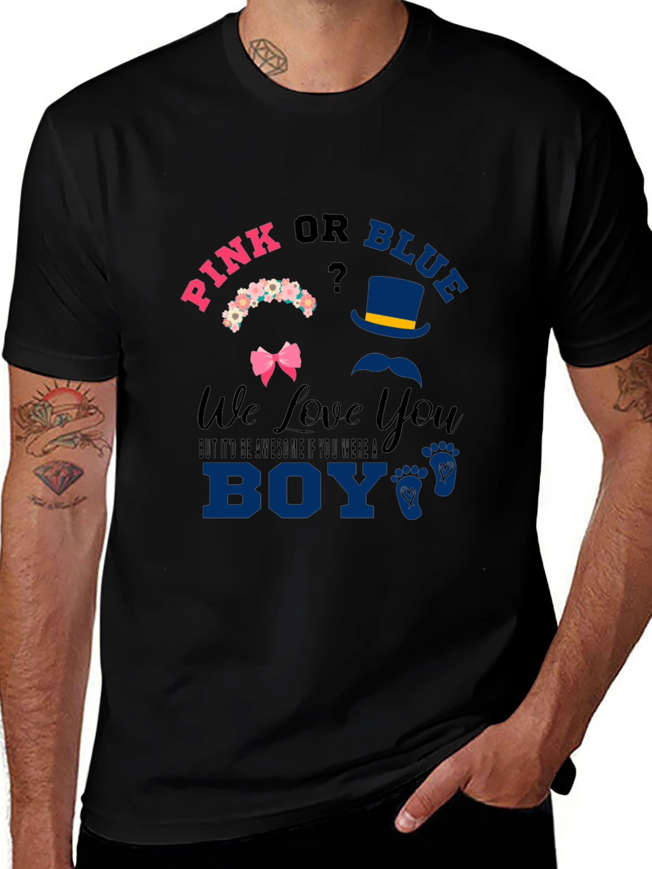 Variant 5 of Pink or Blue Gender Reveal T-Shirt