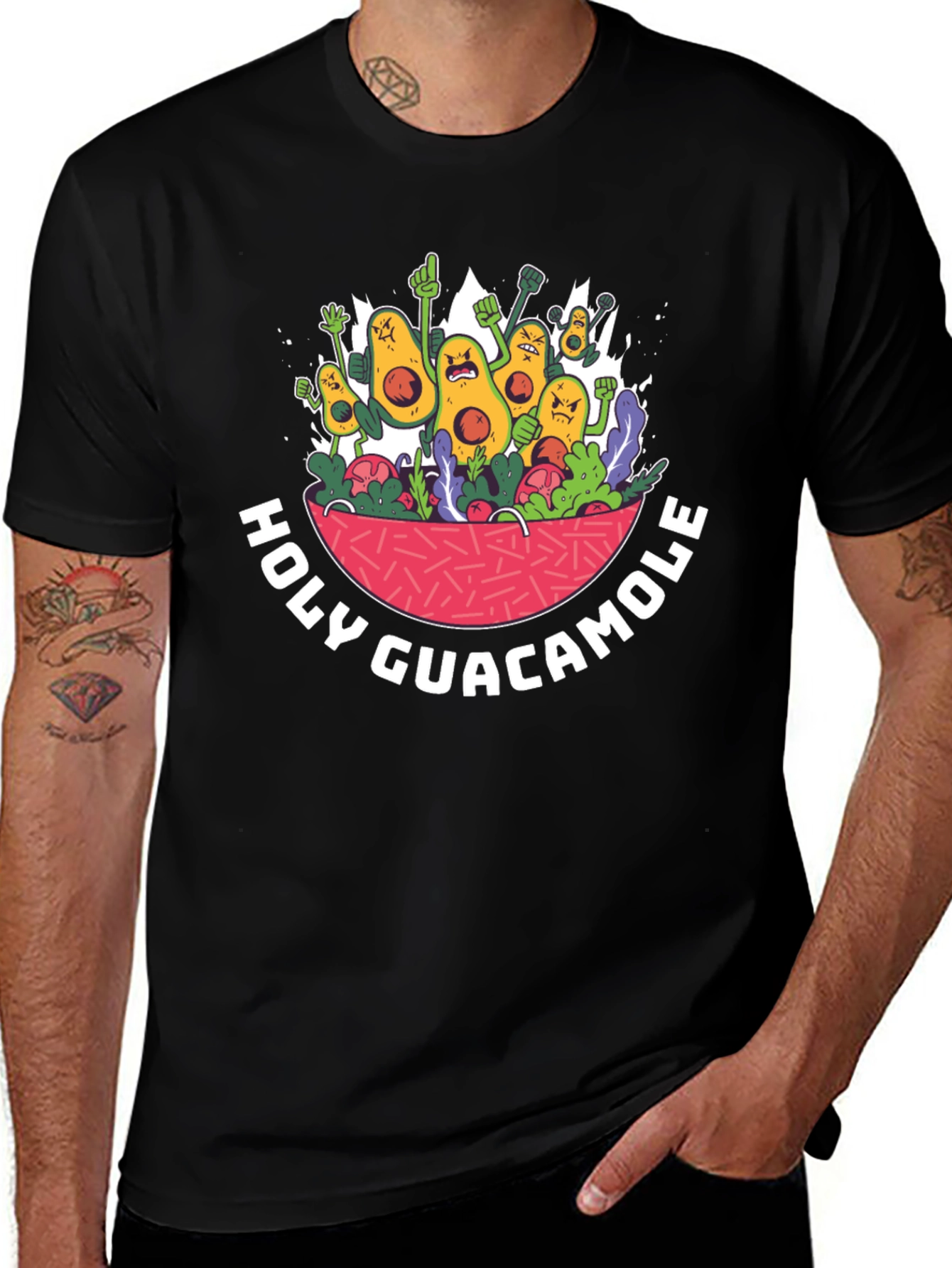 Variant 2 of Holy Guacamole T-Shirt Funny Avocado Graphic Tee