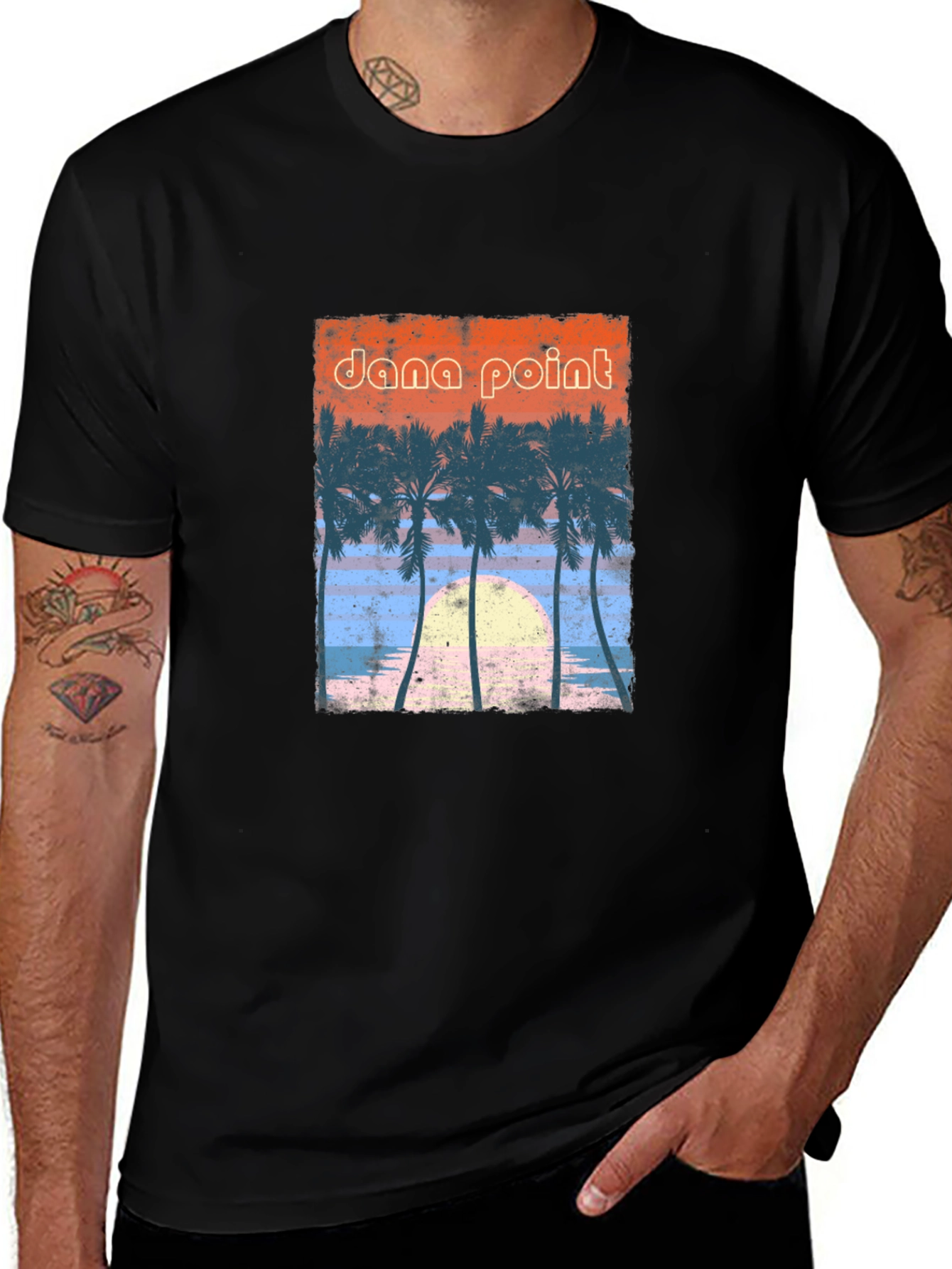 Variant 7 of Dana Point Palm Tree Graphic Tee