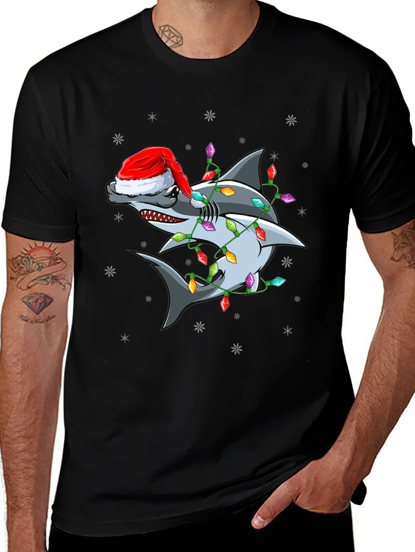 Variant 17 of Festive Shark T-Shirt