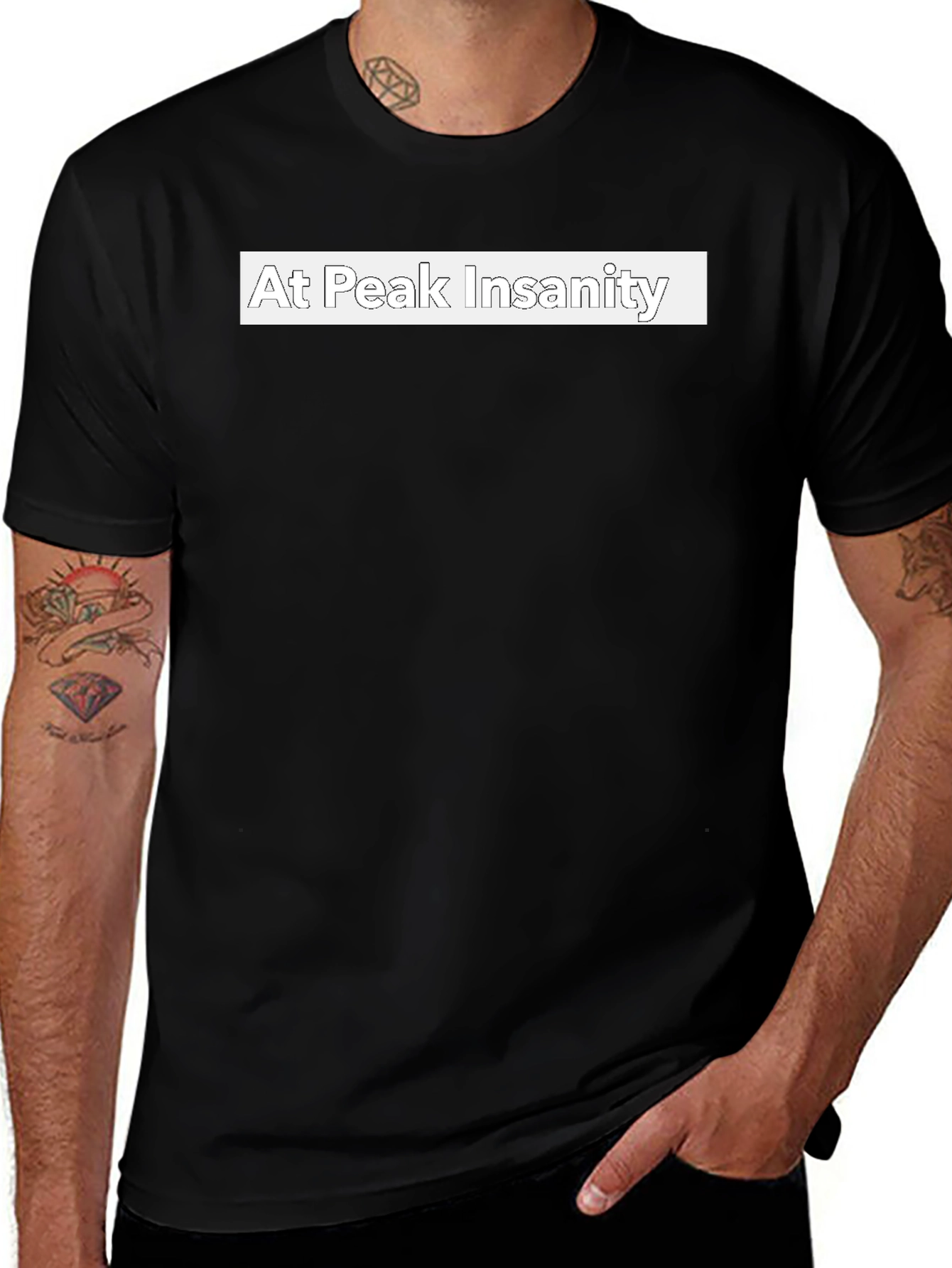 Variant 18 of At Peak Insanity Black T-Shirt