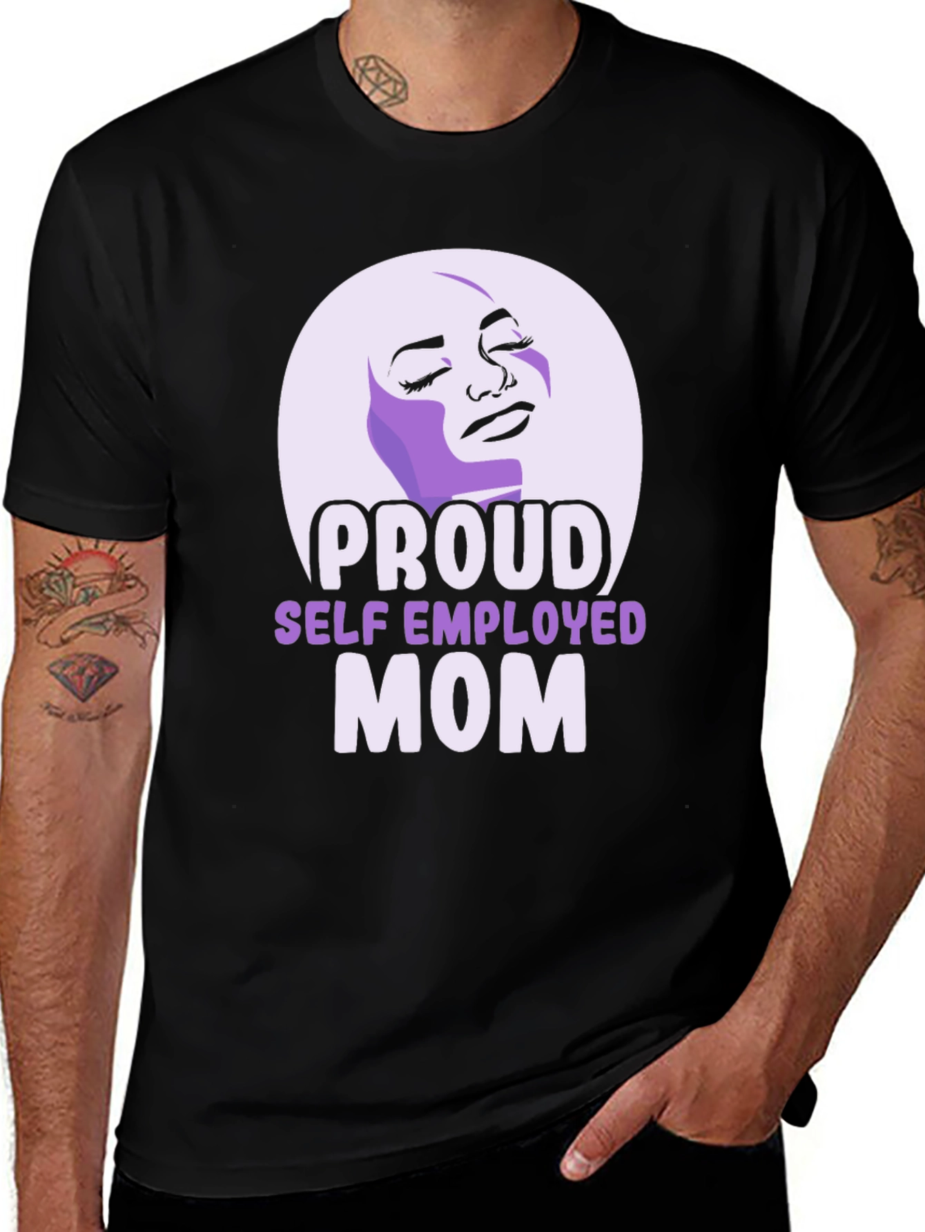 Proud Self-Employed Mom Graphic T-Shirt