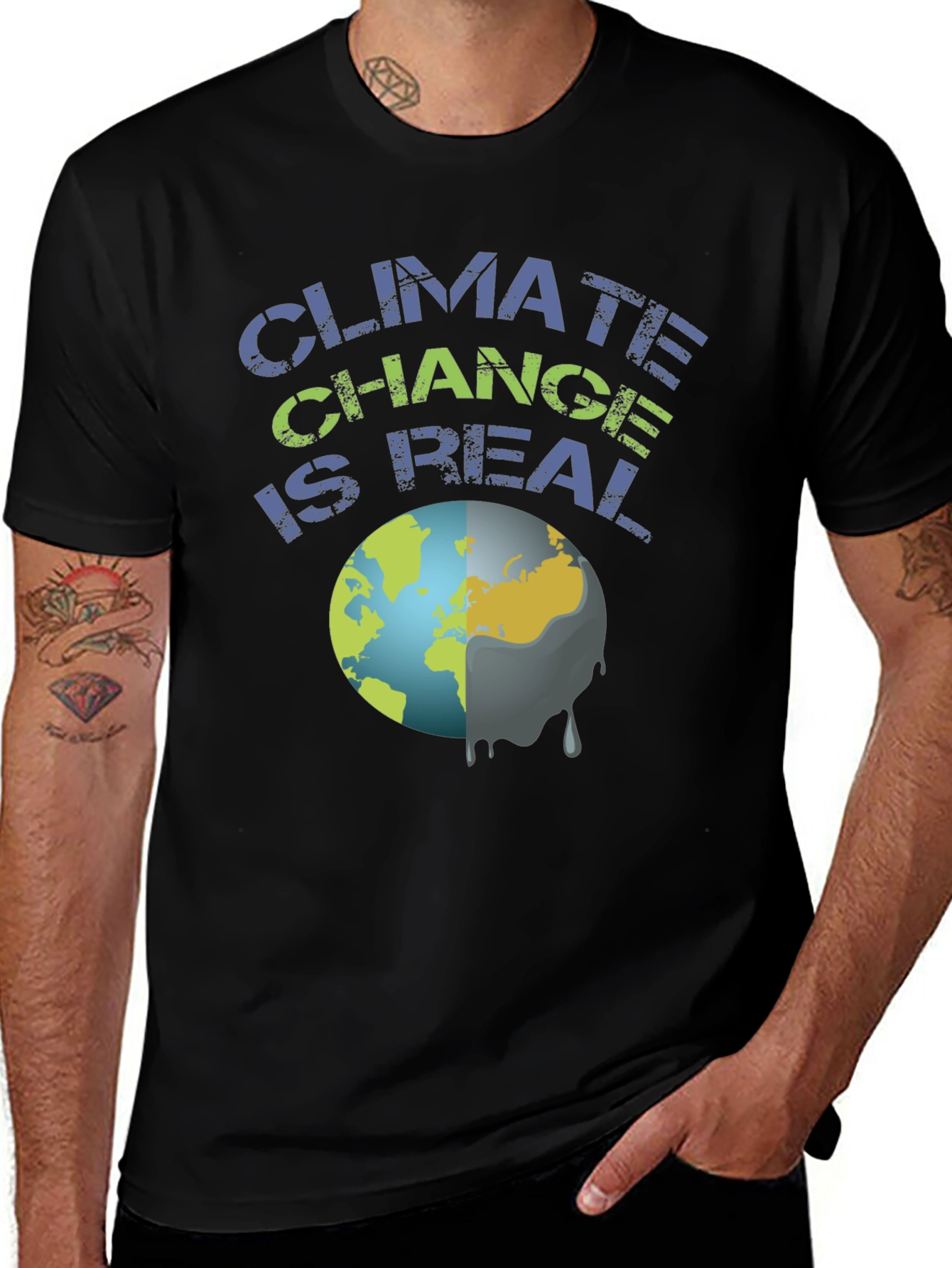 Climate Change is Real T-Shirt - Eco-Friendly Fashion