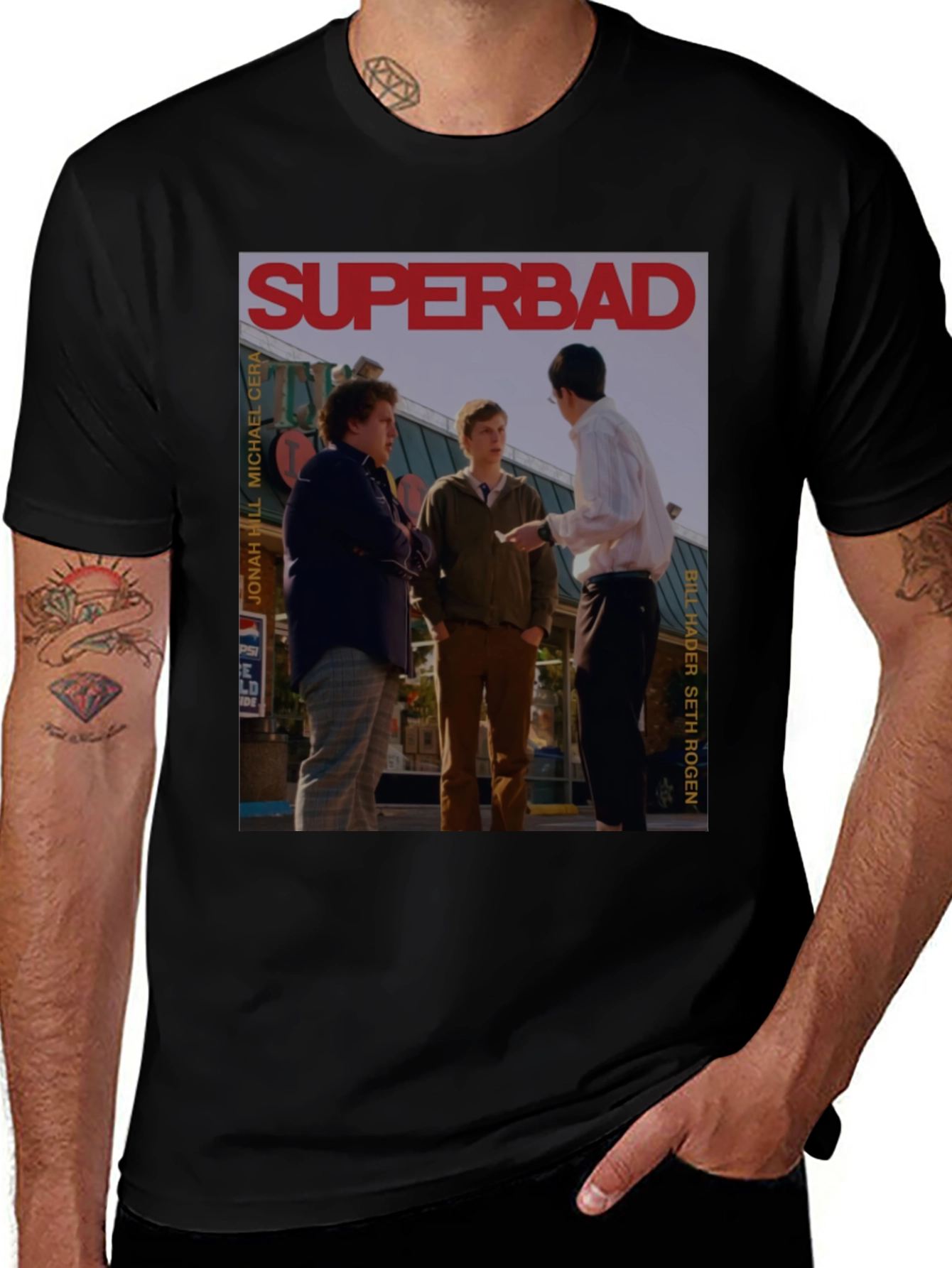 Superbad Movie T-Shirt - Jonah Hill, Michael Cera, Seth Rogen