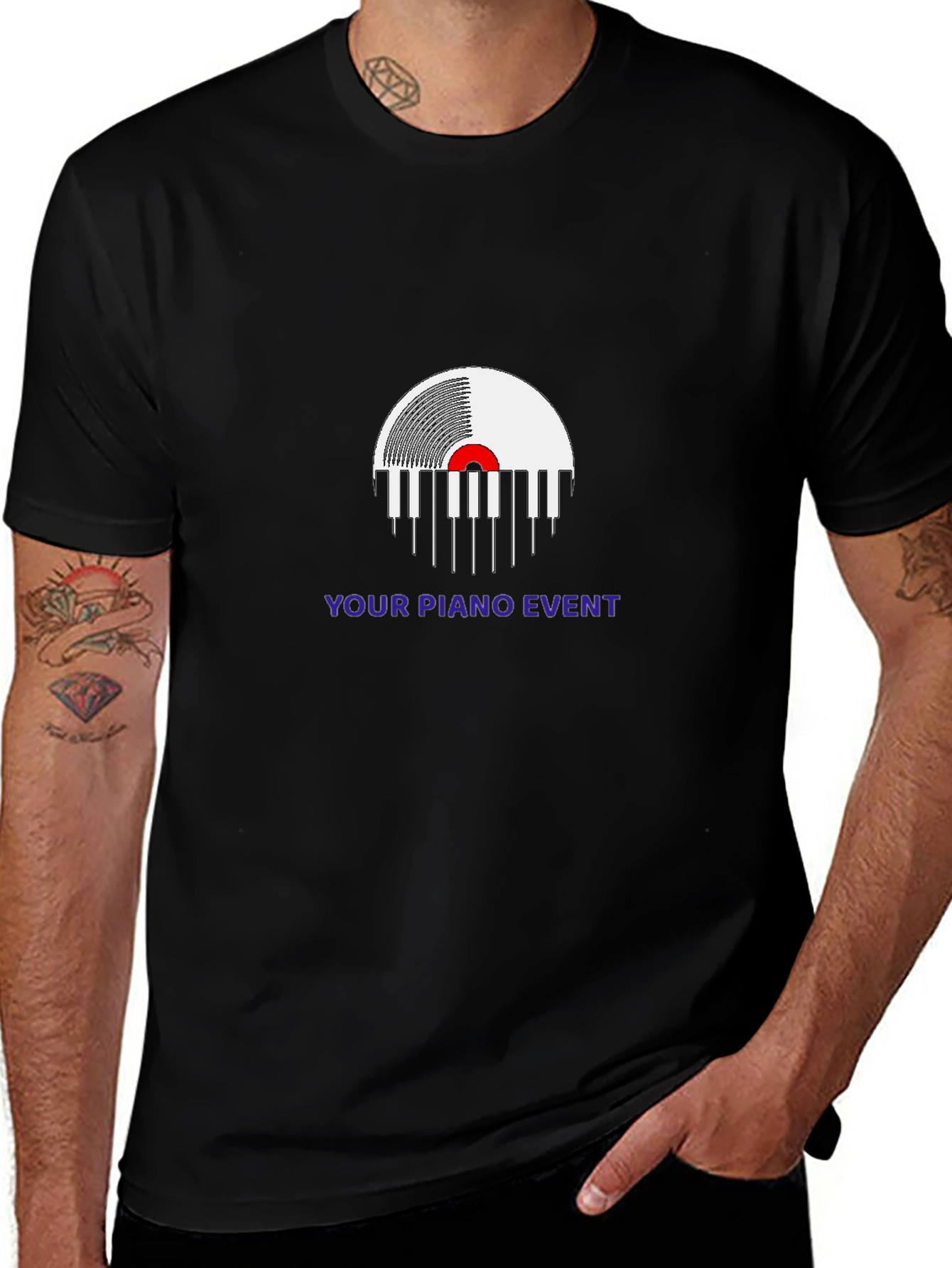 Variant 9 of Piano Event Graphic Tee - Stylish Musician T-Shirt