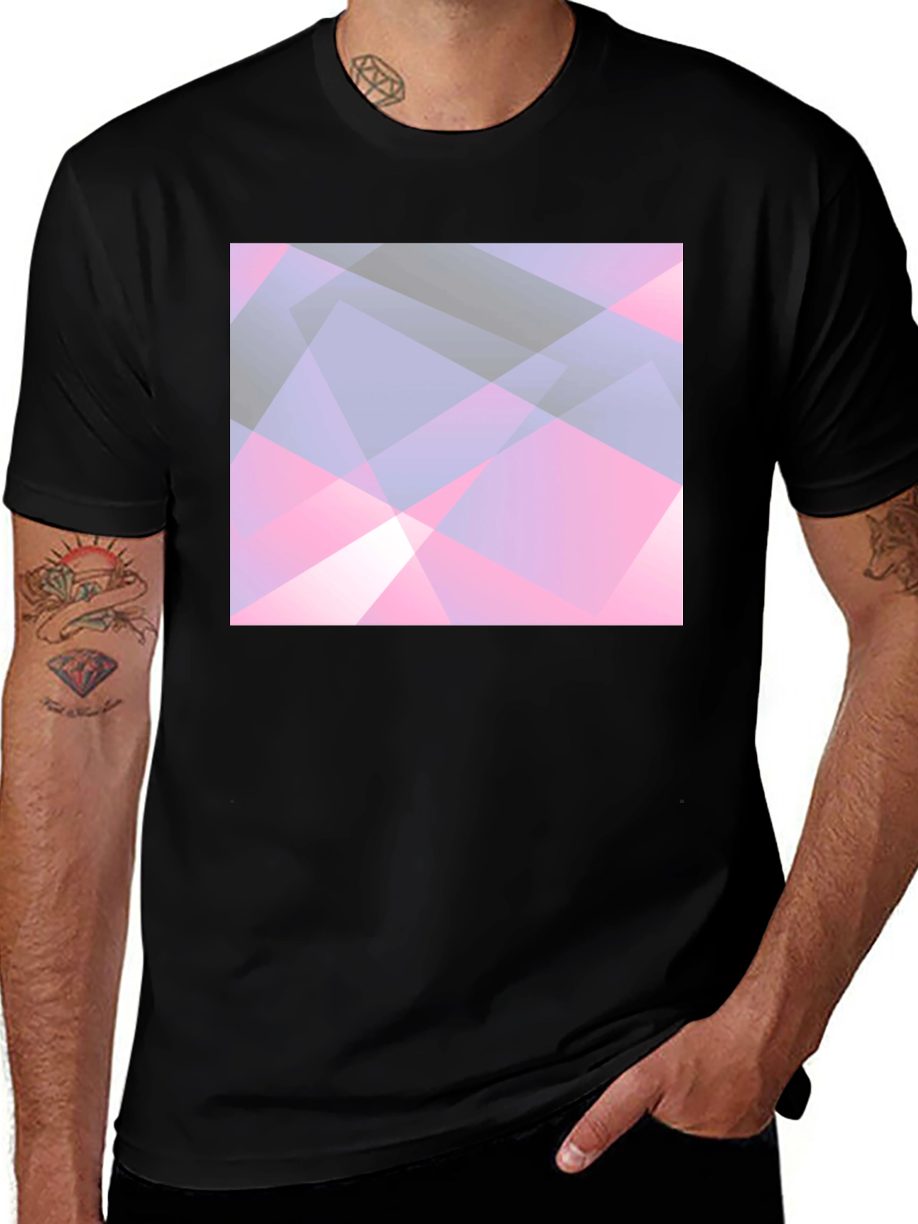 Variant 8 of Geometric Pastel Graphic T-Shirt