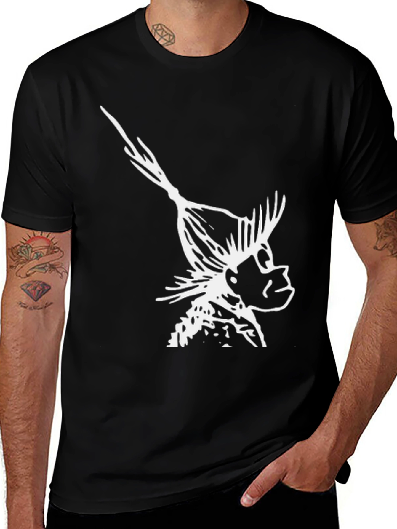 Variant 18 of Abstract Graphic Black T-Shirt