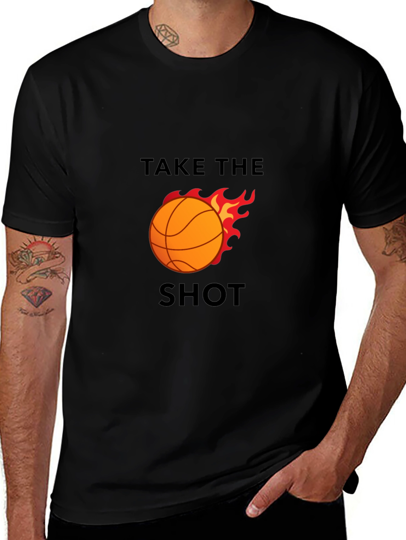 Variant 9 of Take The Shot Basketball Graphic T-Shirt
