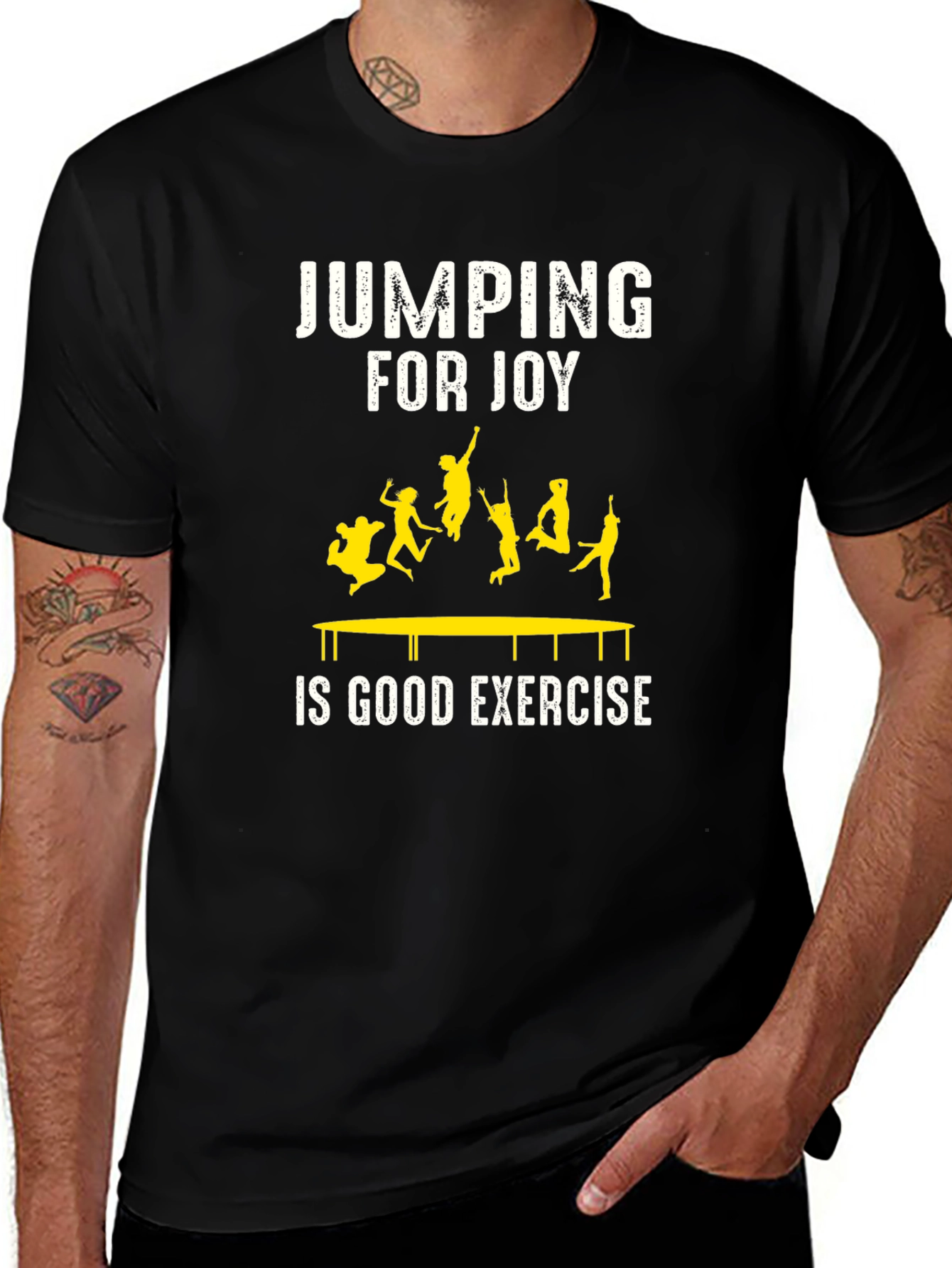 Variant 8 of Jumping for Joy Graphic Tee - Exercise Fun!