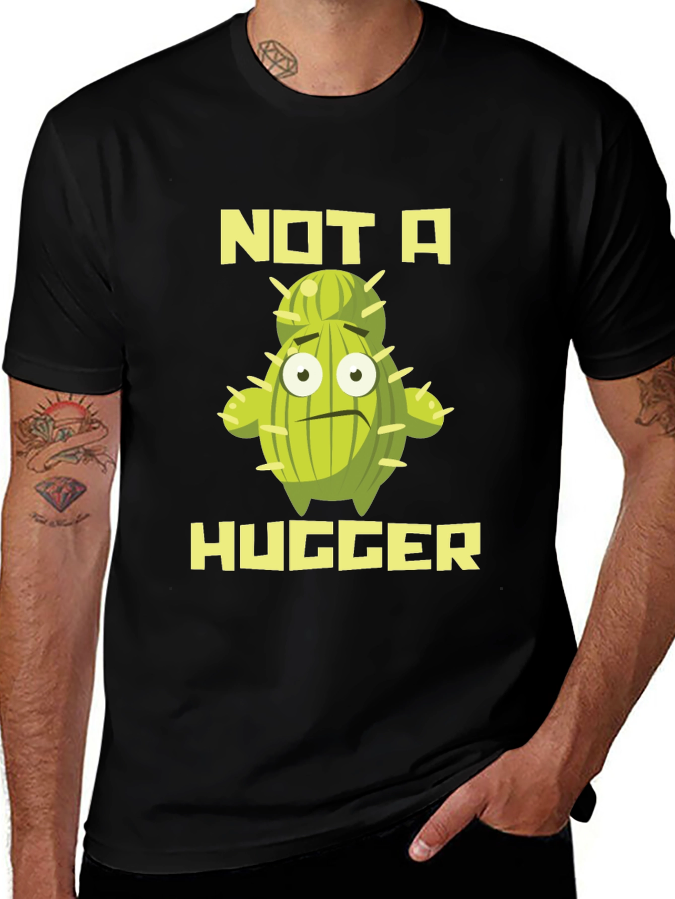 Variant 30 of Not A Hugger Cactus Graphic T-Shirt