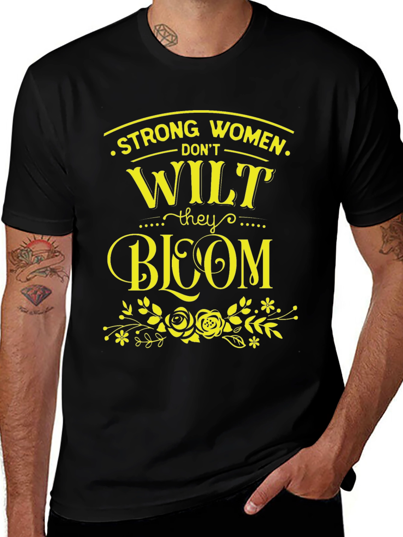 Variant 29 of Strong Women Bloom Graphic Tee