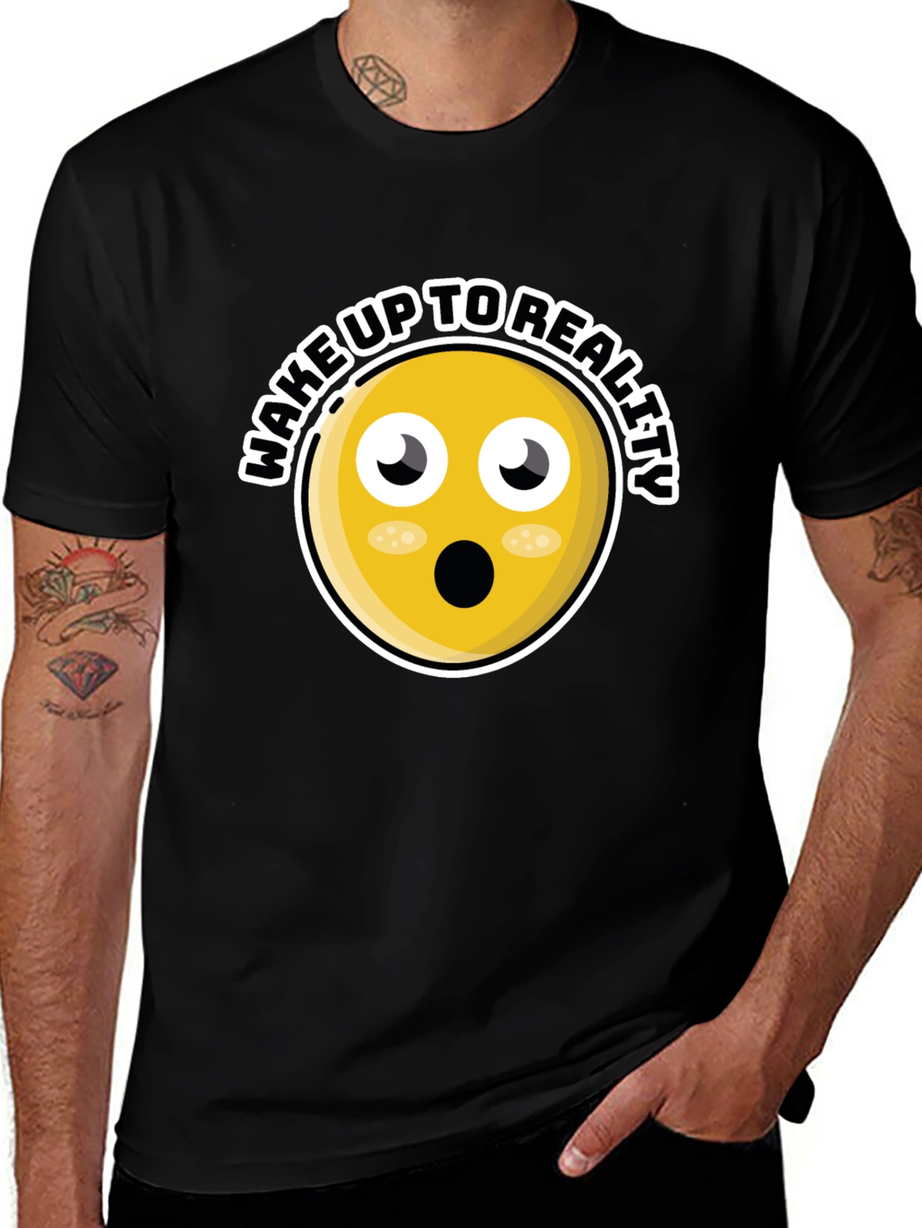 Wake Up To Reality Emoji T-Shirt