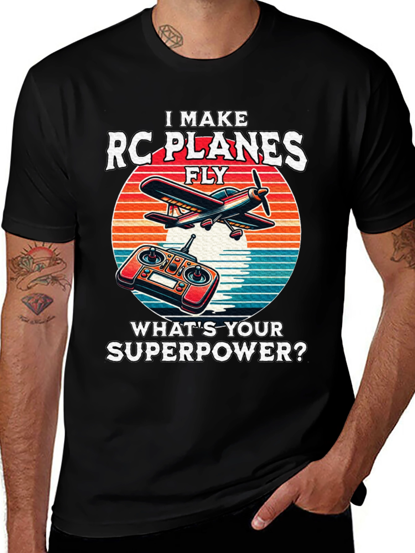 RC Planes Superpower Graphic Tee