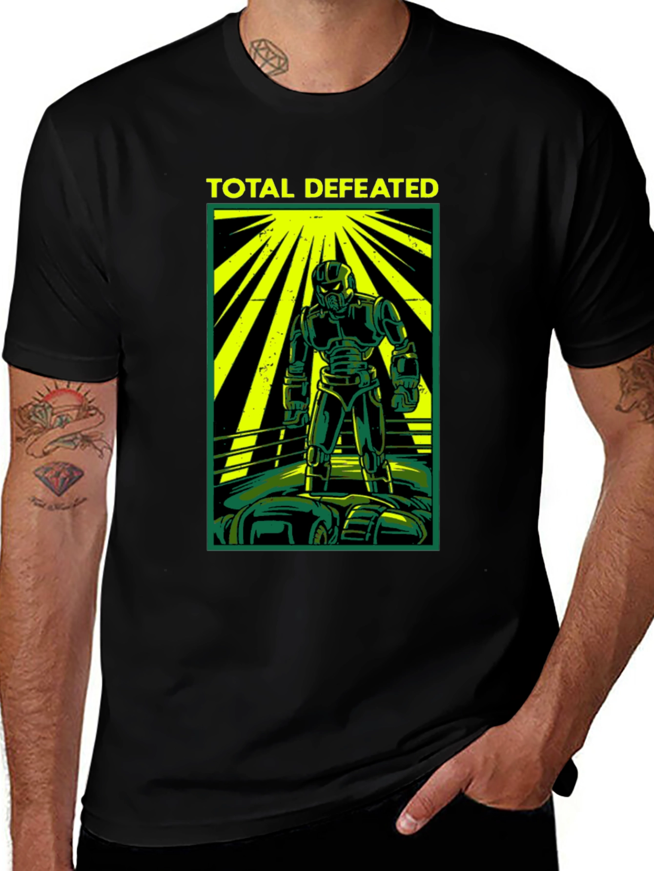 Variant 29 of Total Defeated Graphic Tee - Black