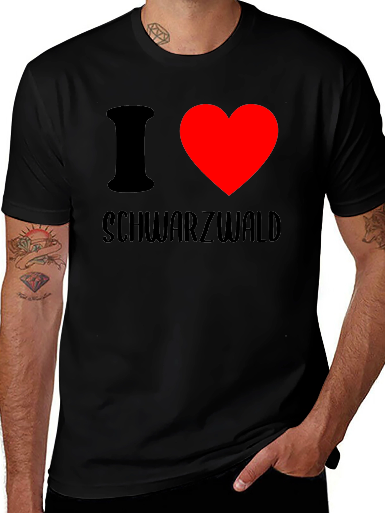 I Heart Schwarzwald Black T-Shirt