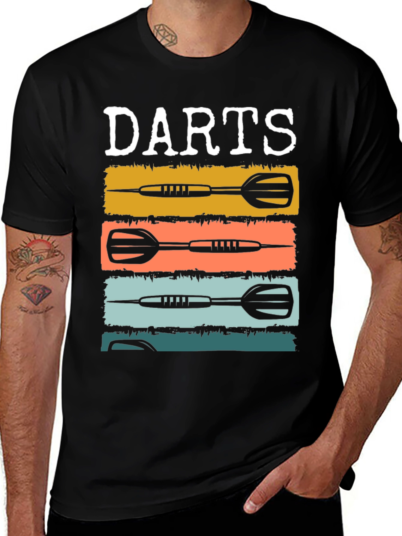 Variant 8 of Darts Retro Design T-Shirt
