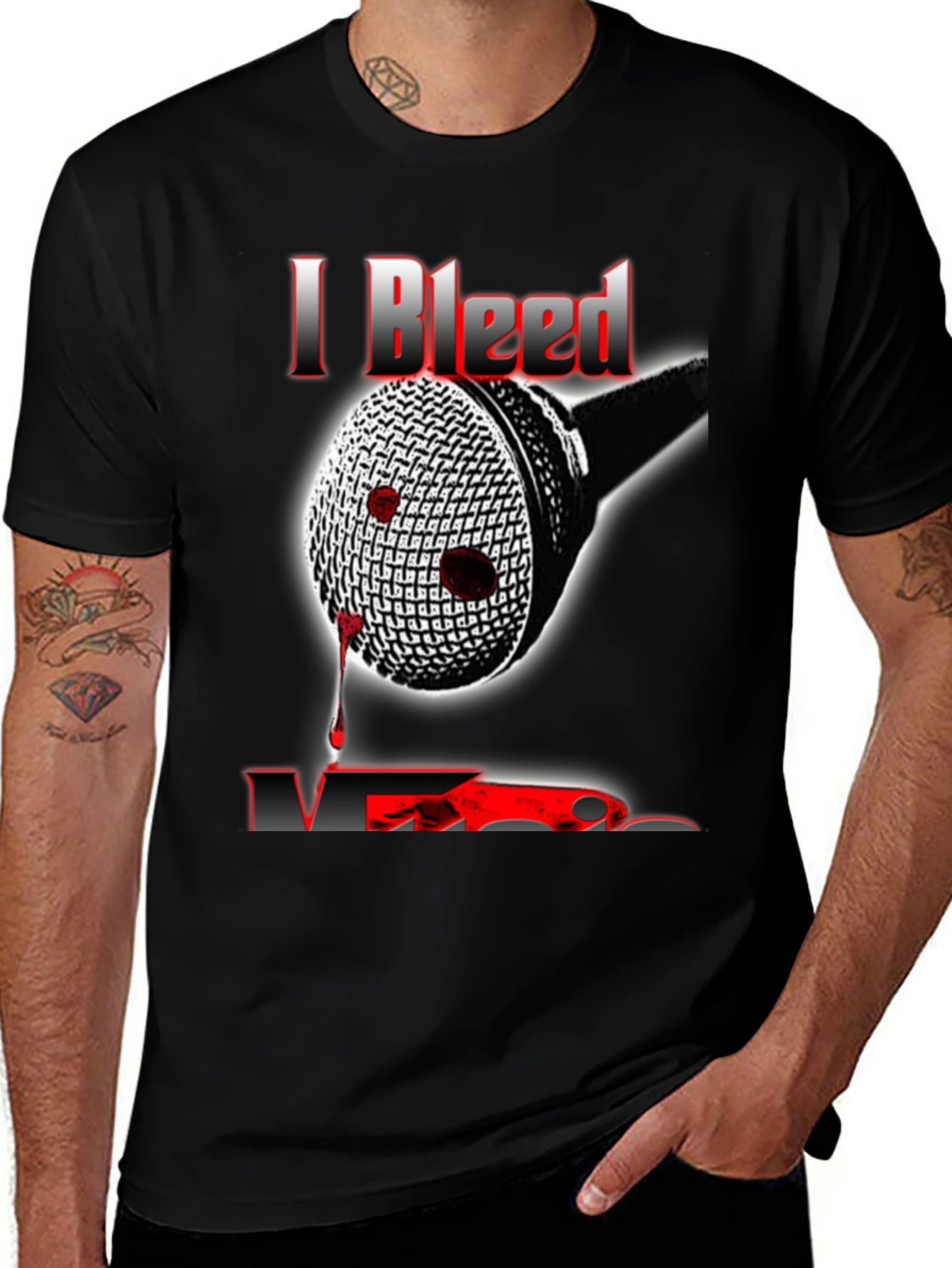 Variant 7 of I Bleed Music Graphic Tee