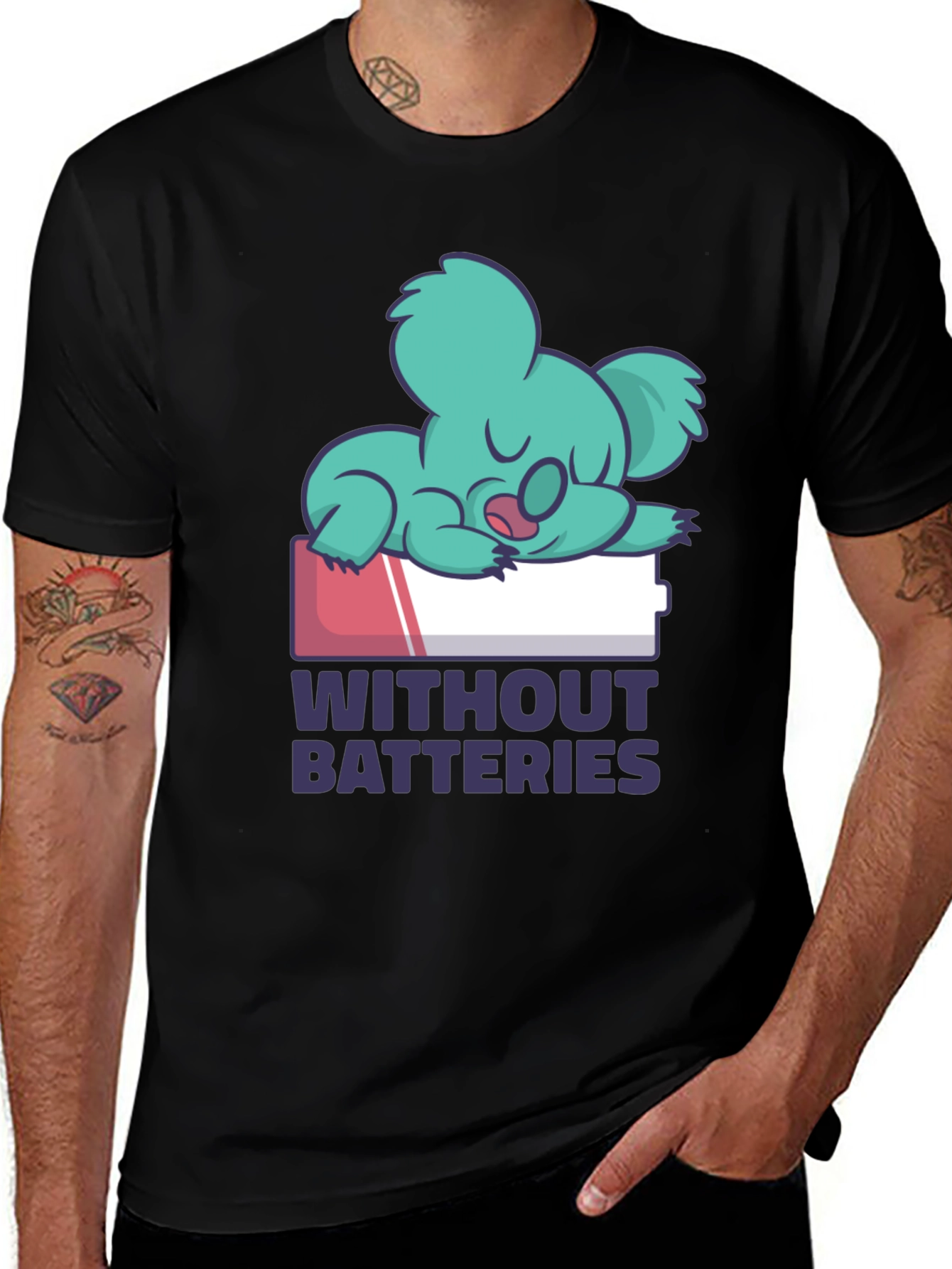 Variant 7 of Lazy Koala T-Shirt - Without Batteries