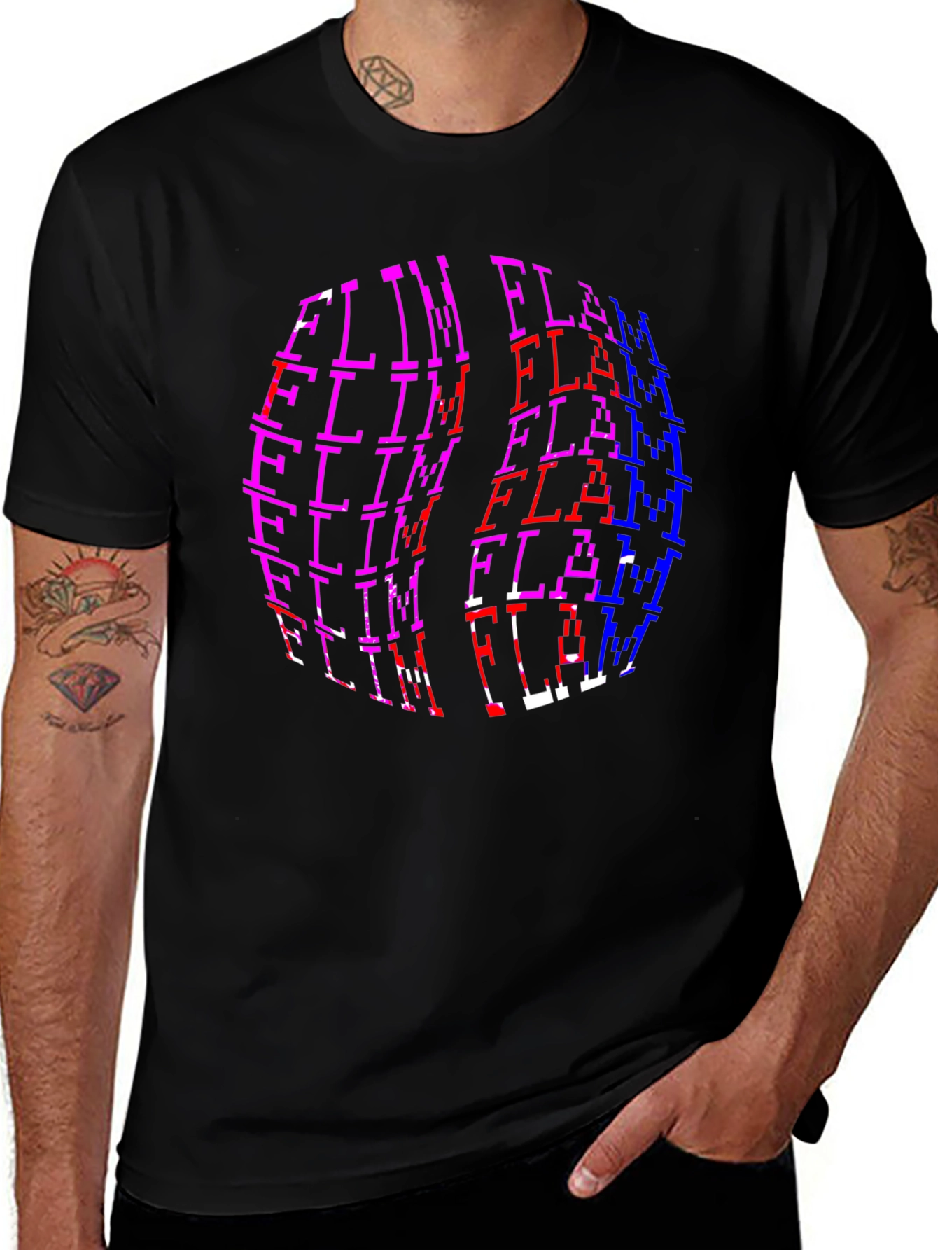 Variant 3 of Flim Flam Pixelated T-Shirt