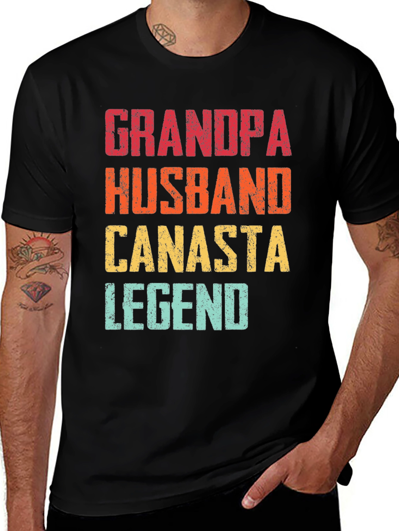 Grandpa Husband Canasta Legend T-Shirt