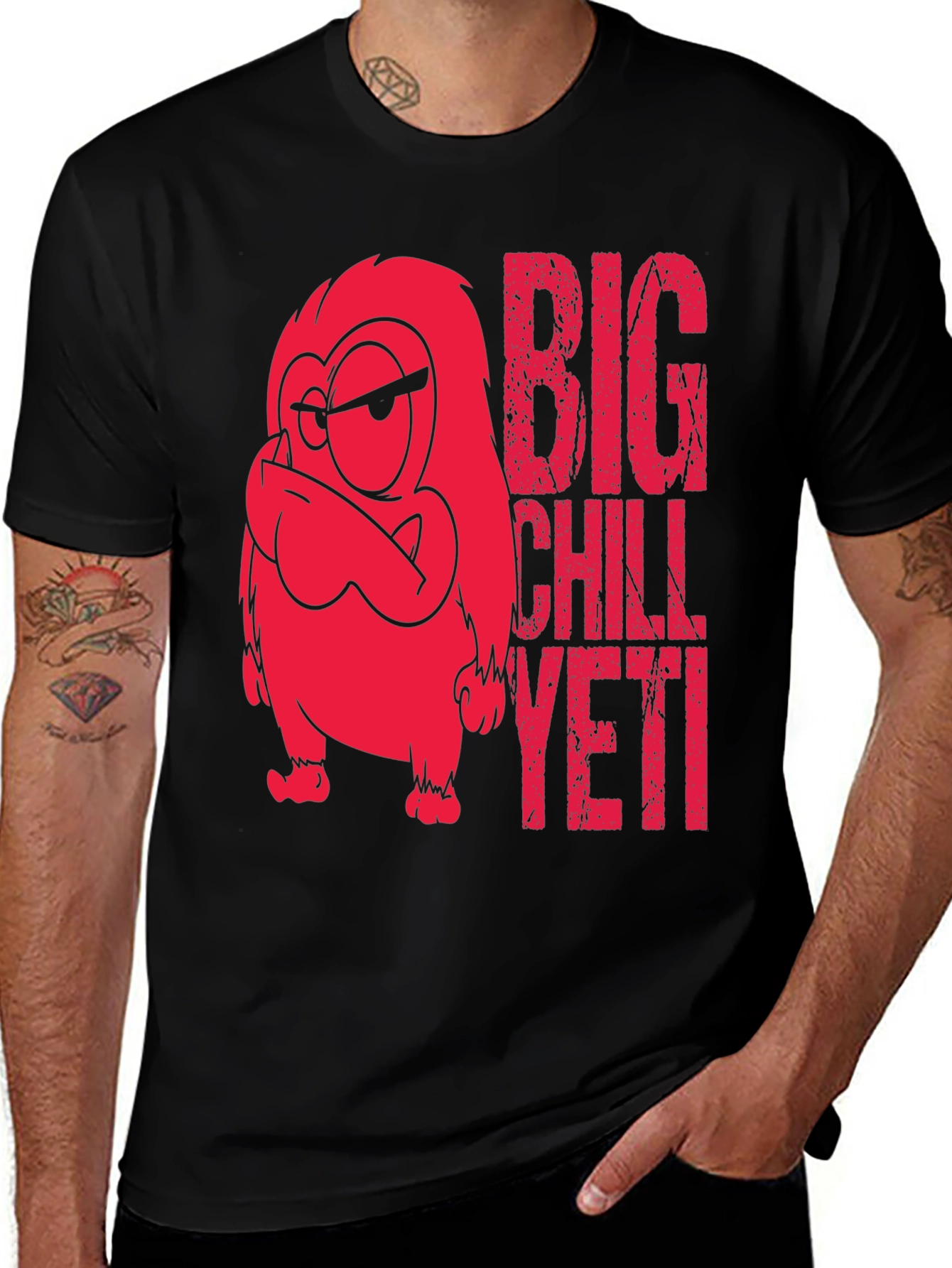 Variant 2 of Big Chill Yeti Graphic T-Shirt - Black