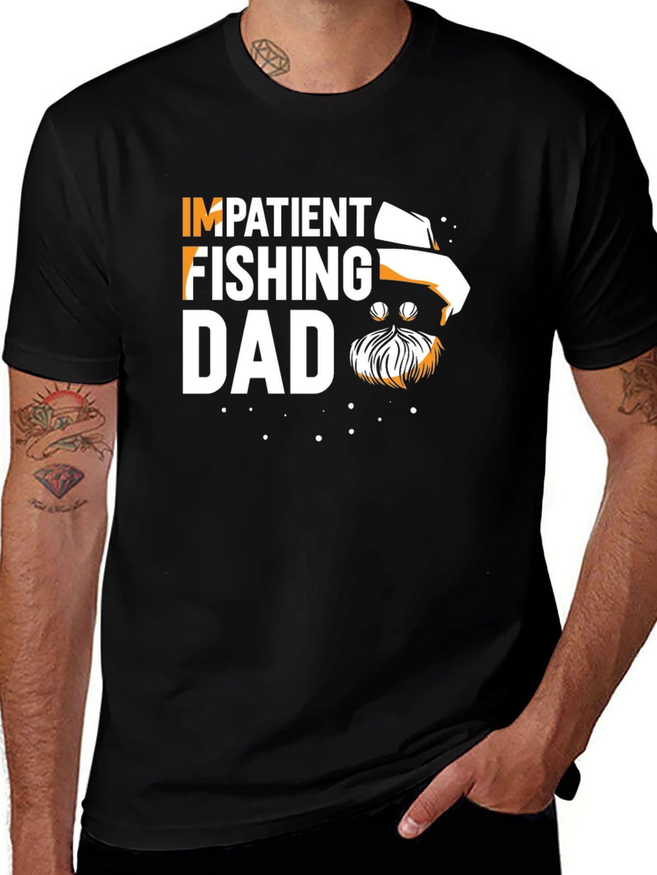 Variant 6 of Impatient Fishing Dad T-Shirt