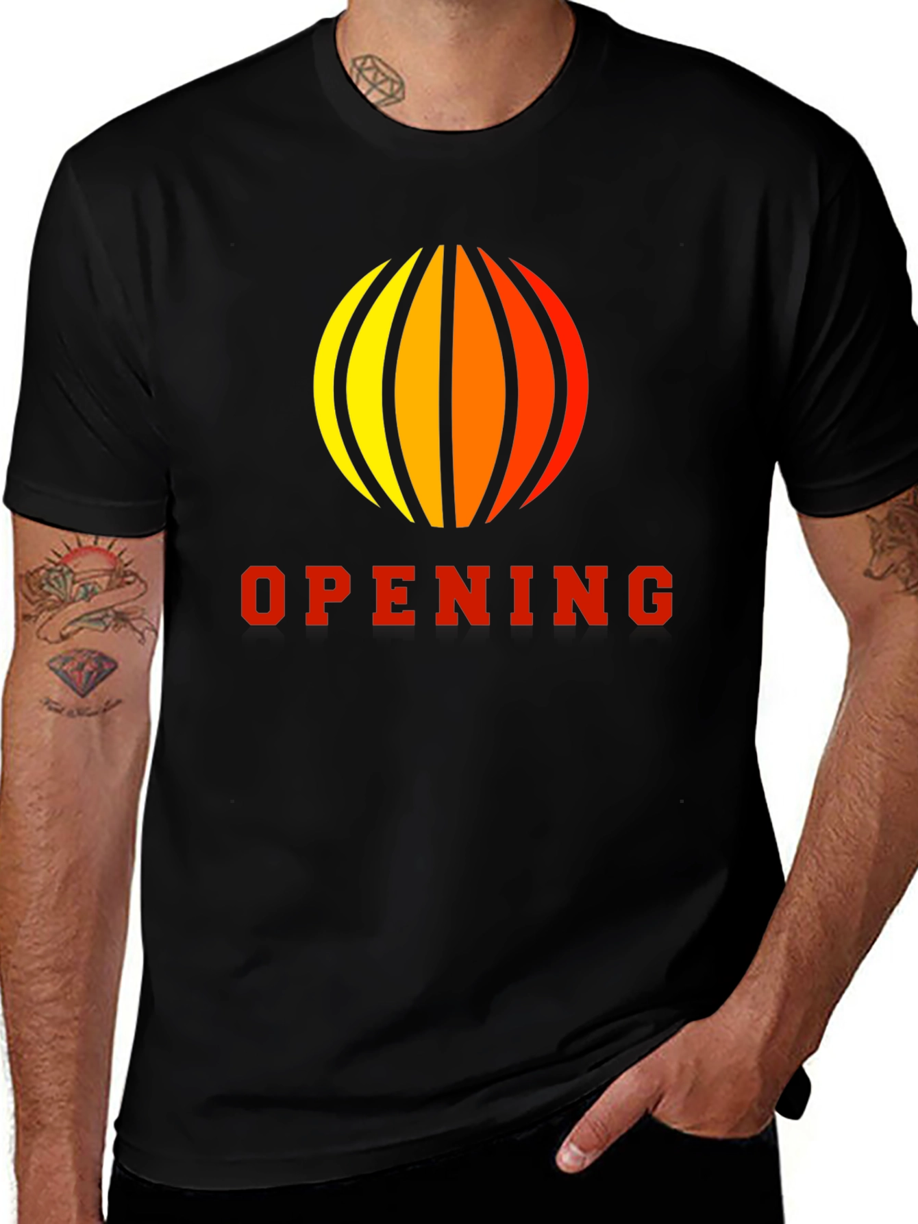 Black Opening Graphic Black T-Shirt main image