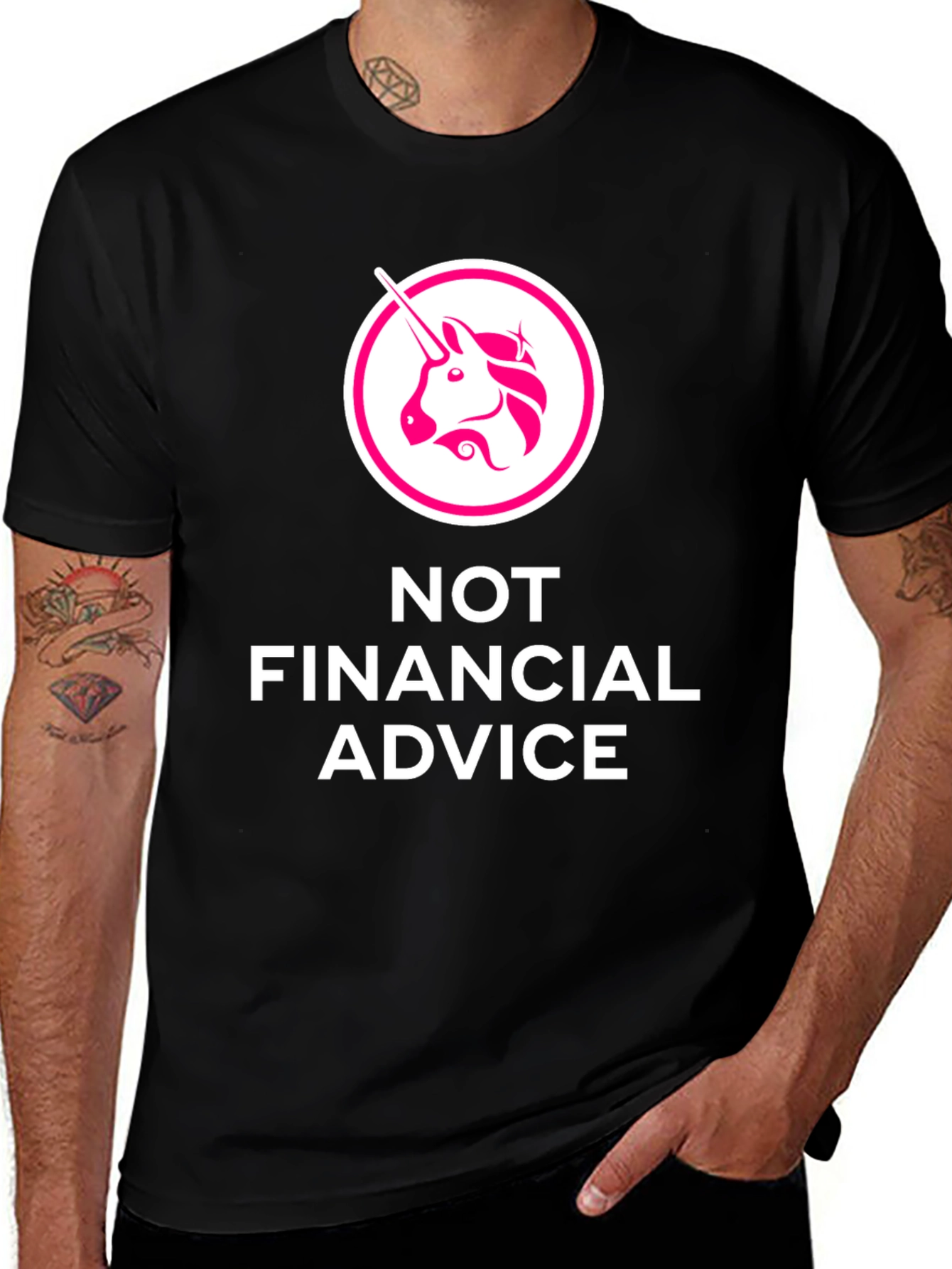 Variant 12 of Unicorn Crypto T-Shirt - Not Financial Advice Tee