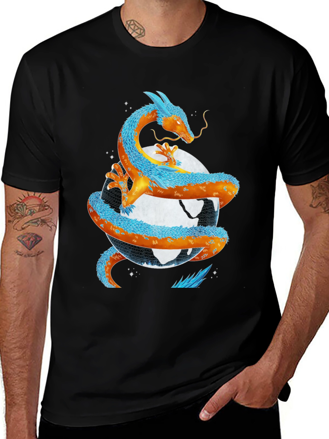 Variant 13 of Dragon Around the World Tee